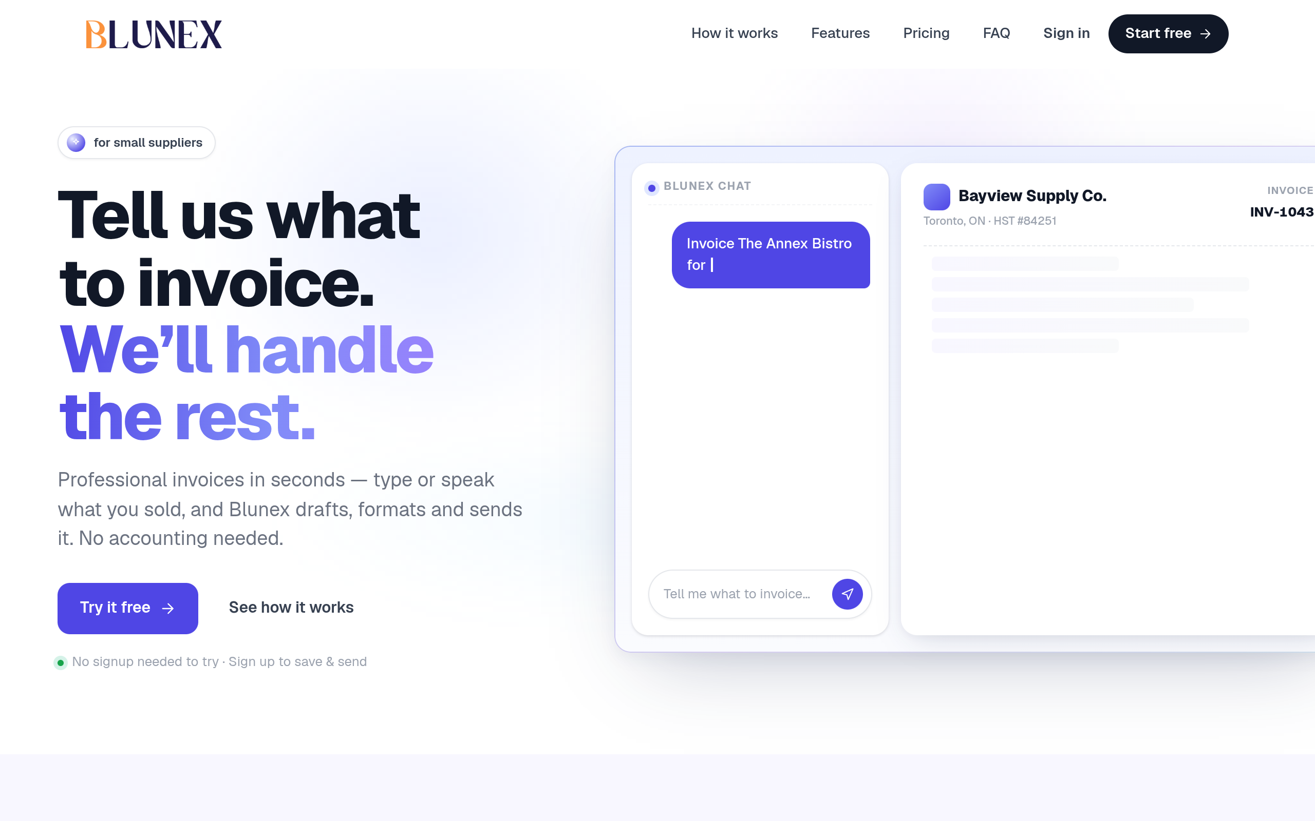Blunex screenshot – image 1