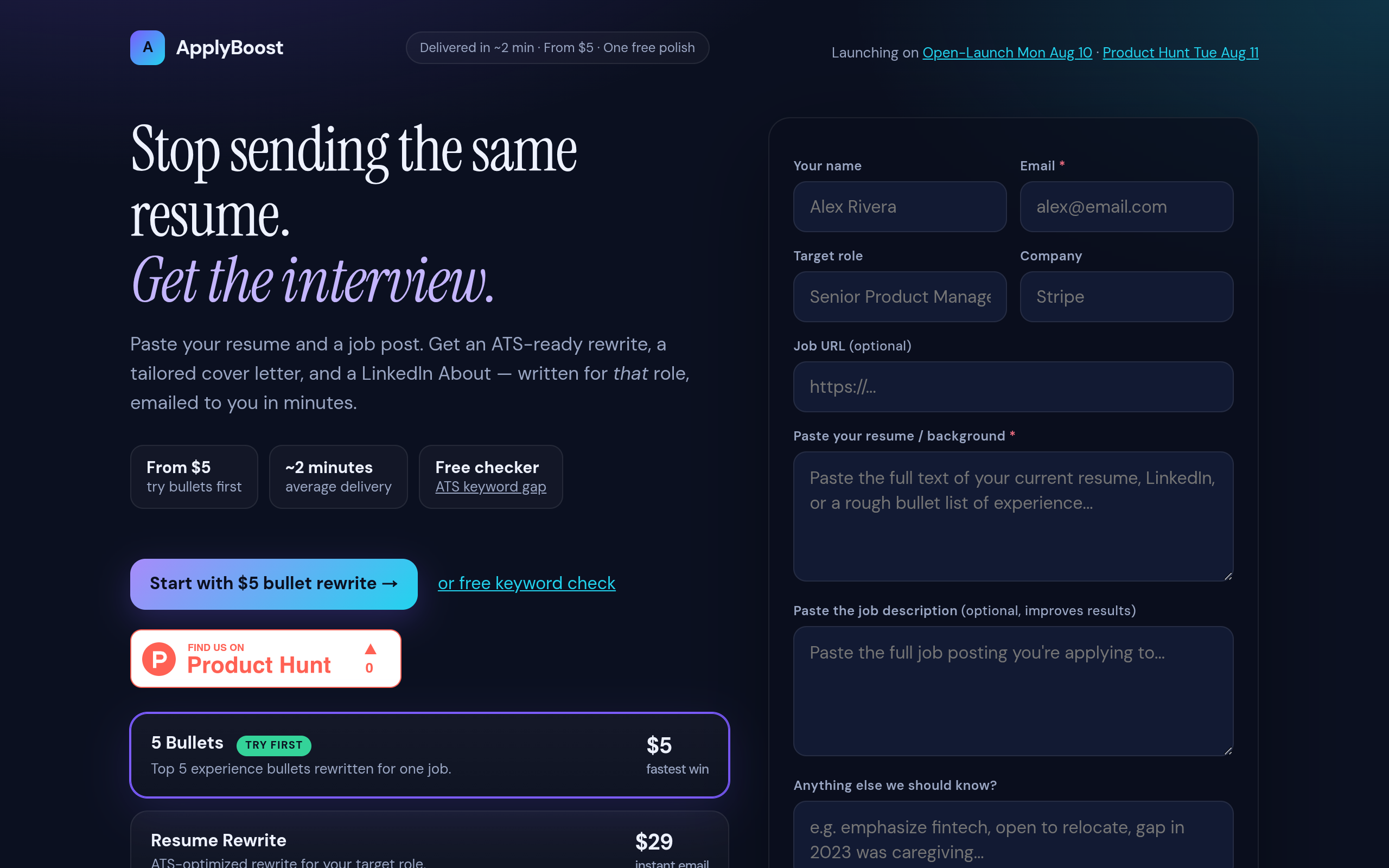 ApplyBoost screenshot – image 1