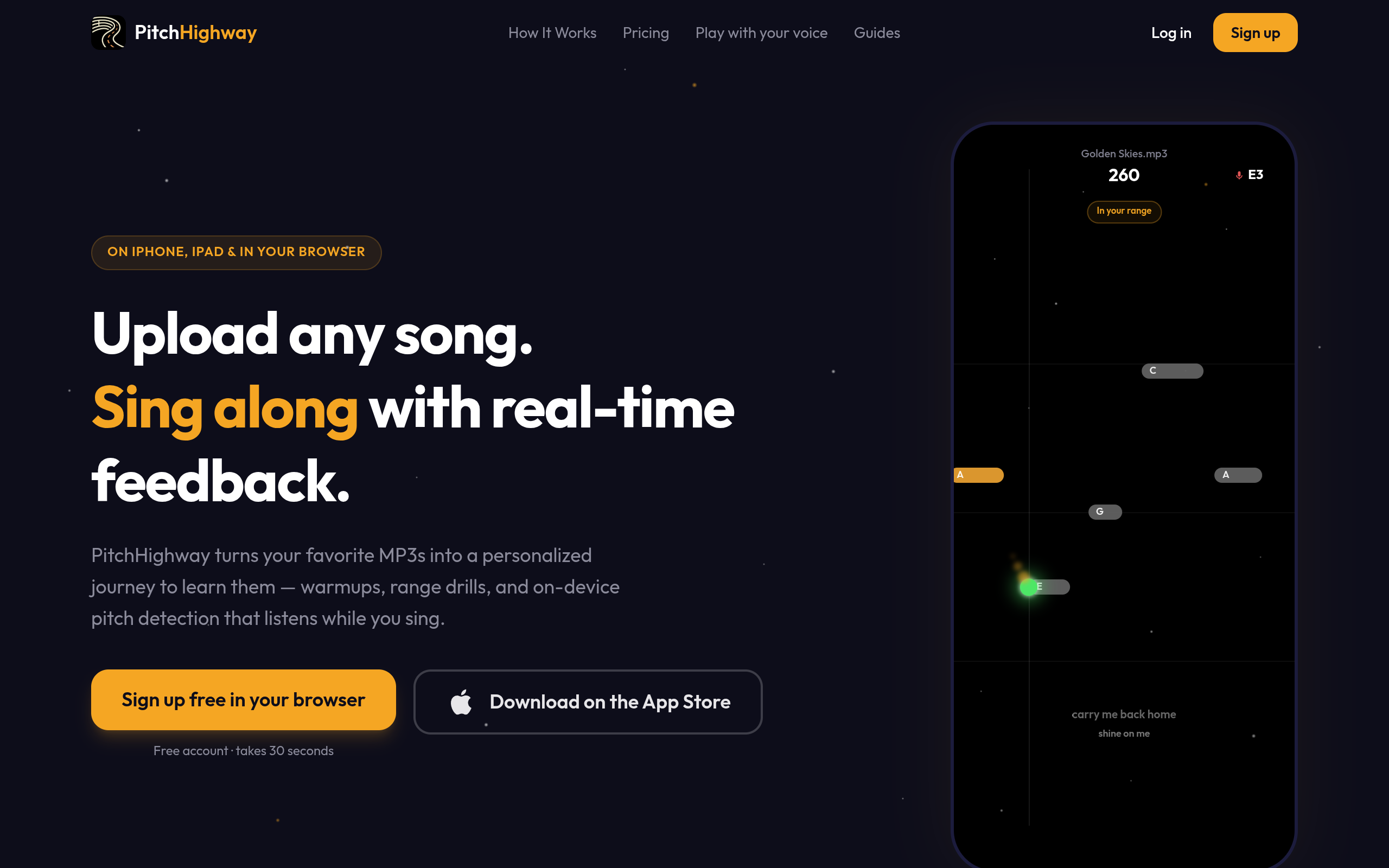 PitchHighway screenshot – image 1