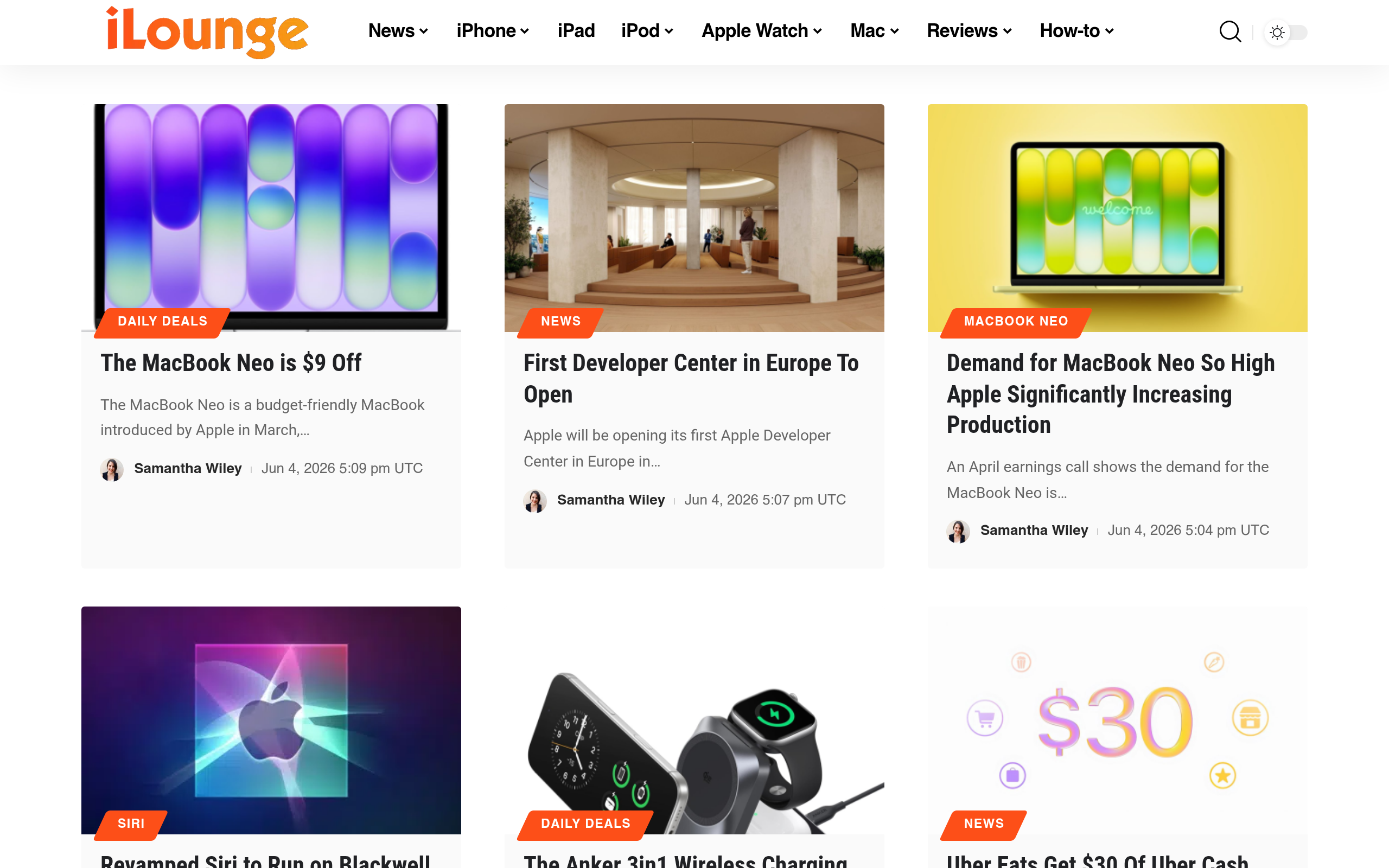 Screenshot of ilounge.com