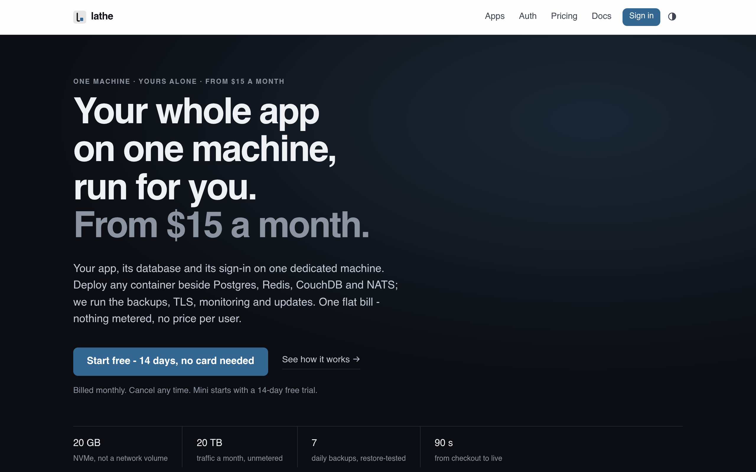 Lathe screenshot, image 1