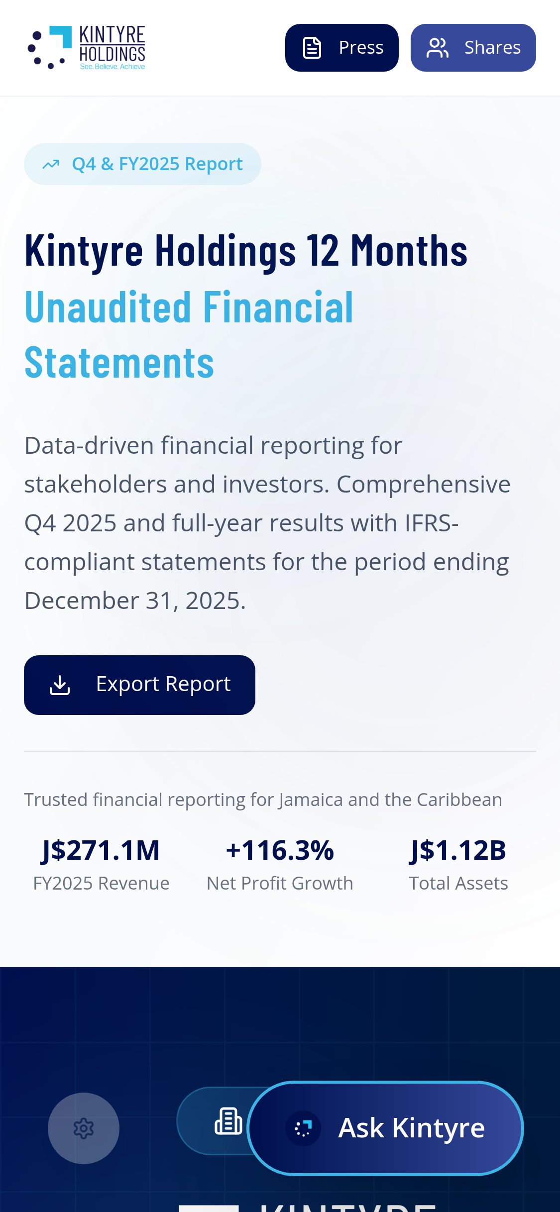Mobile screenshot of kintyrehelm.com
