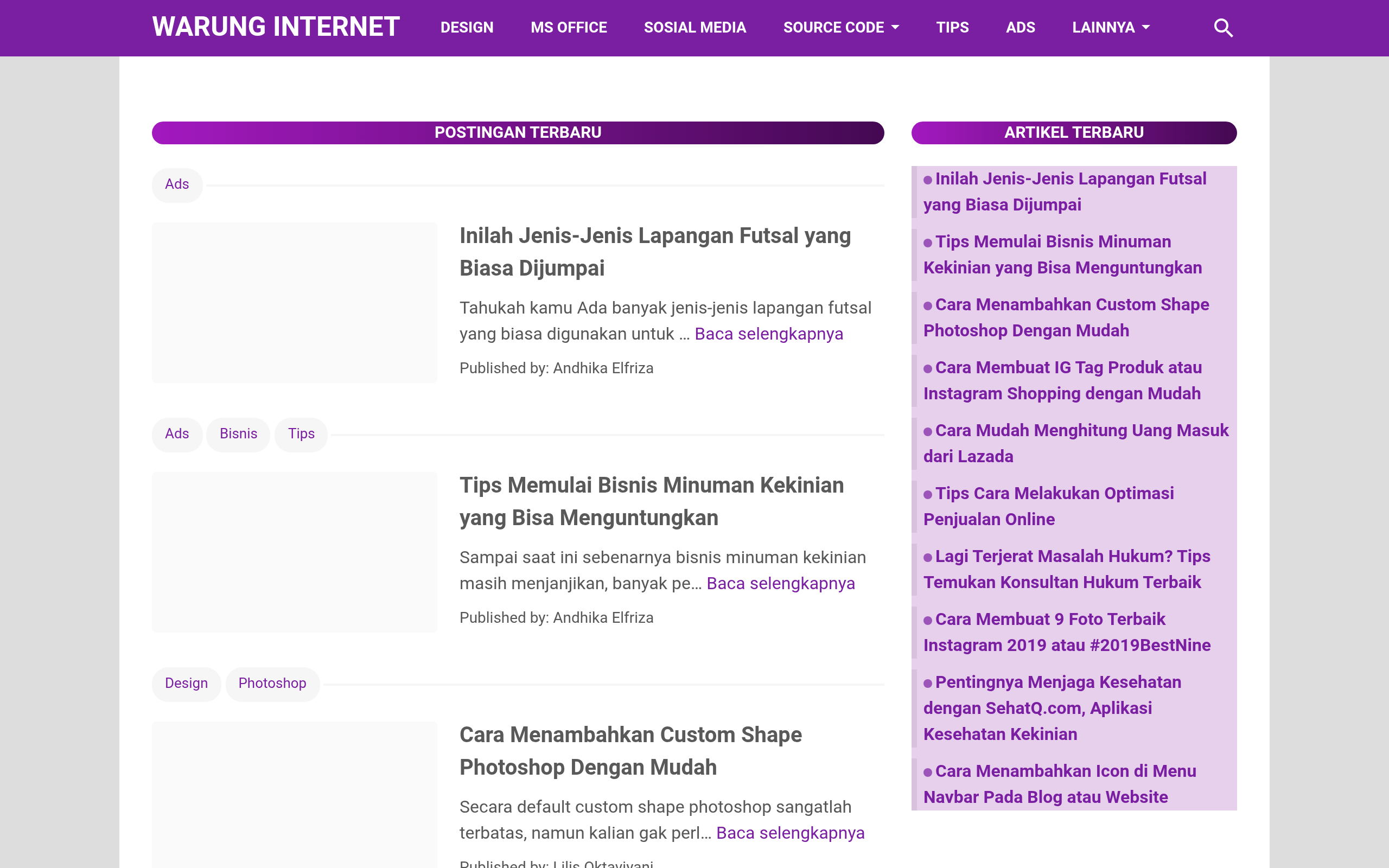 Screenshot of warunginter.net