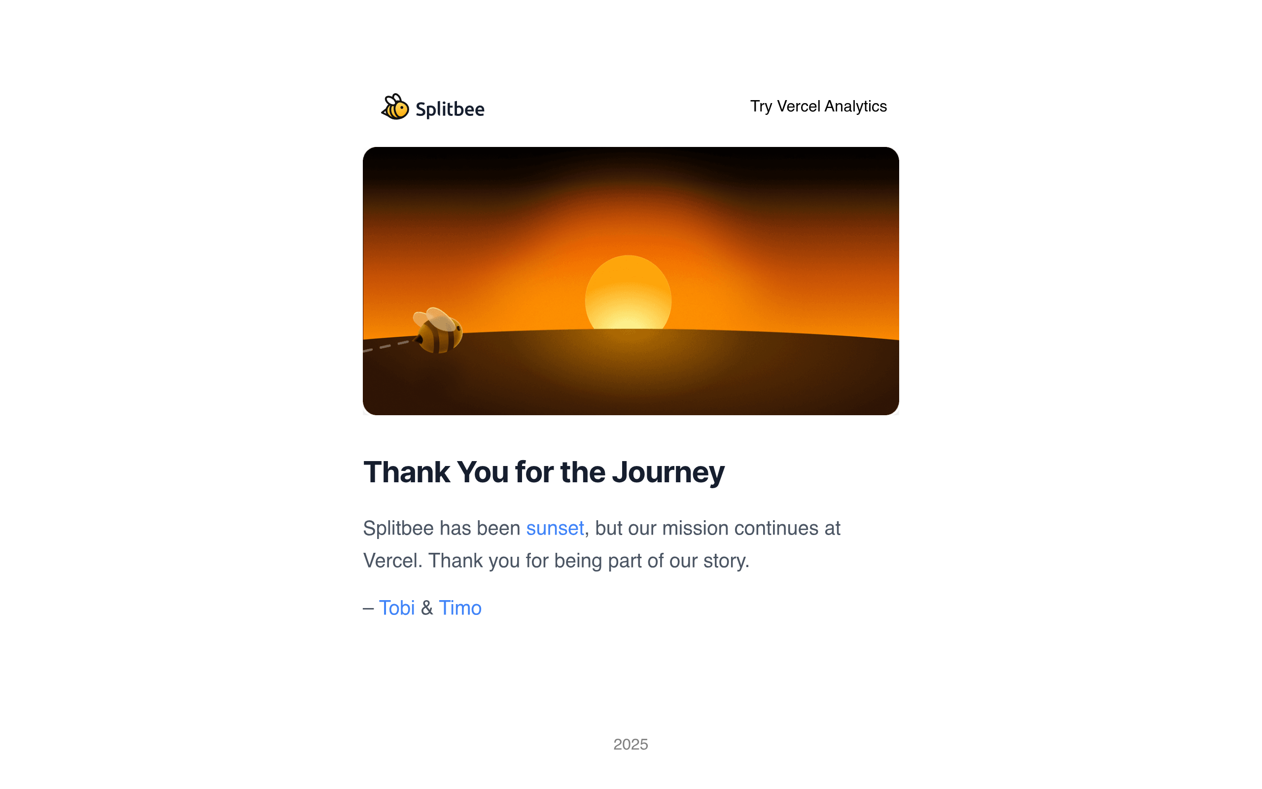 Splitbee Website screenshot – image 1