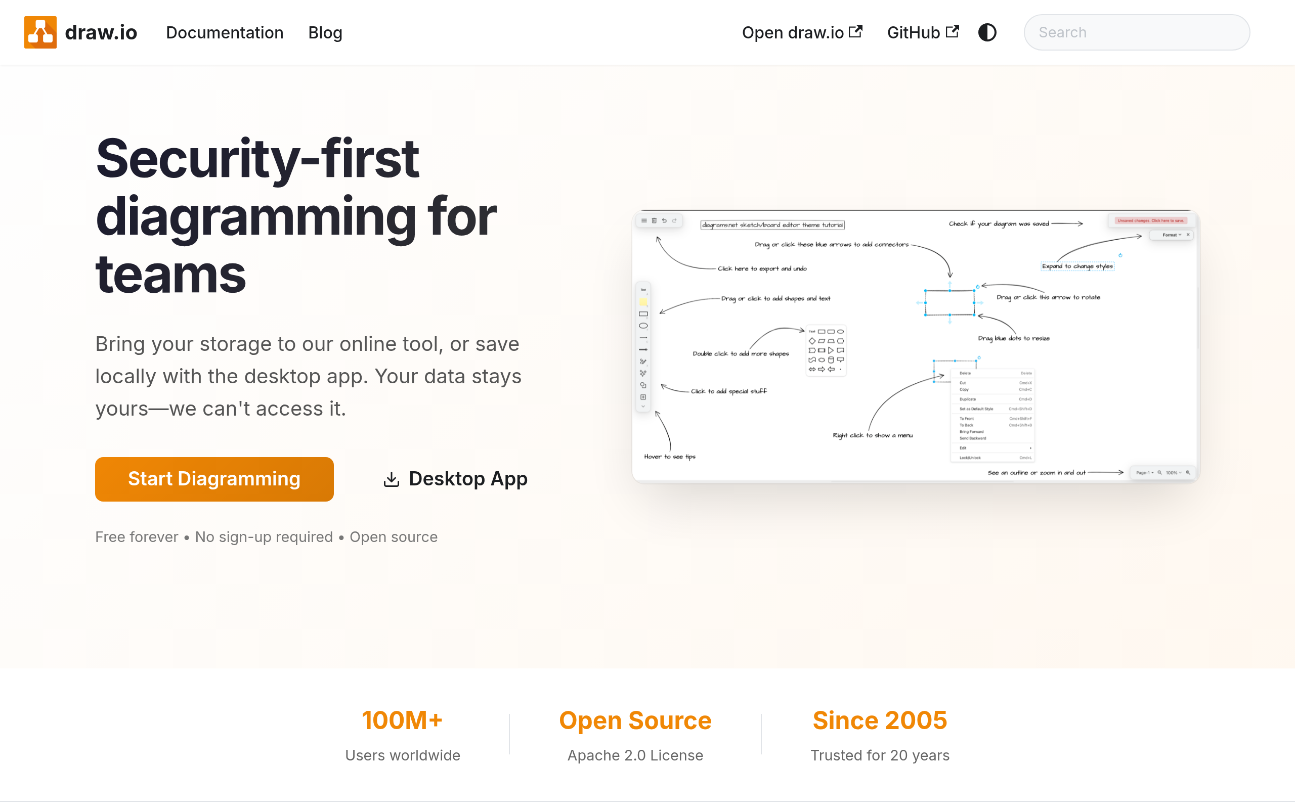 draw.io 产品截图