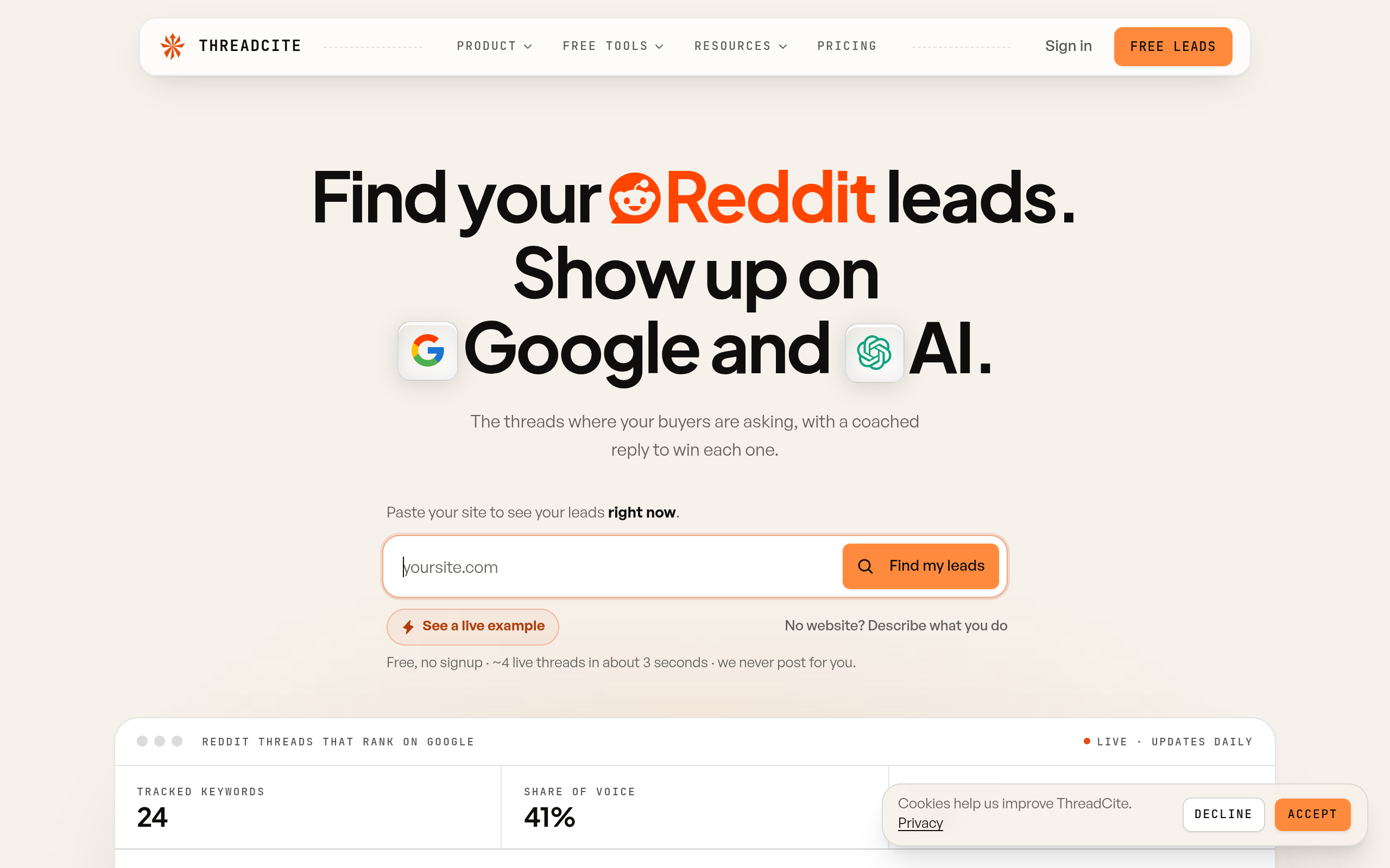 ThreadCite screenshot, image 1