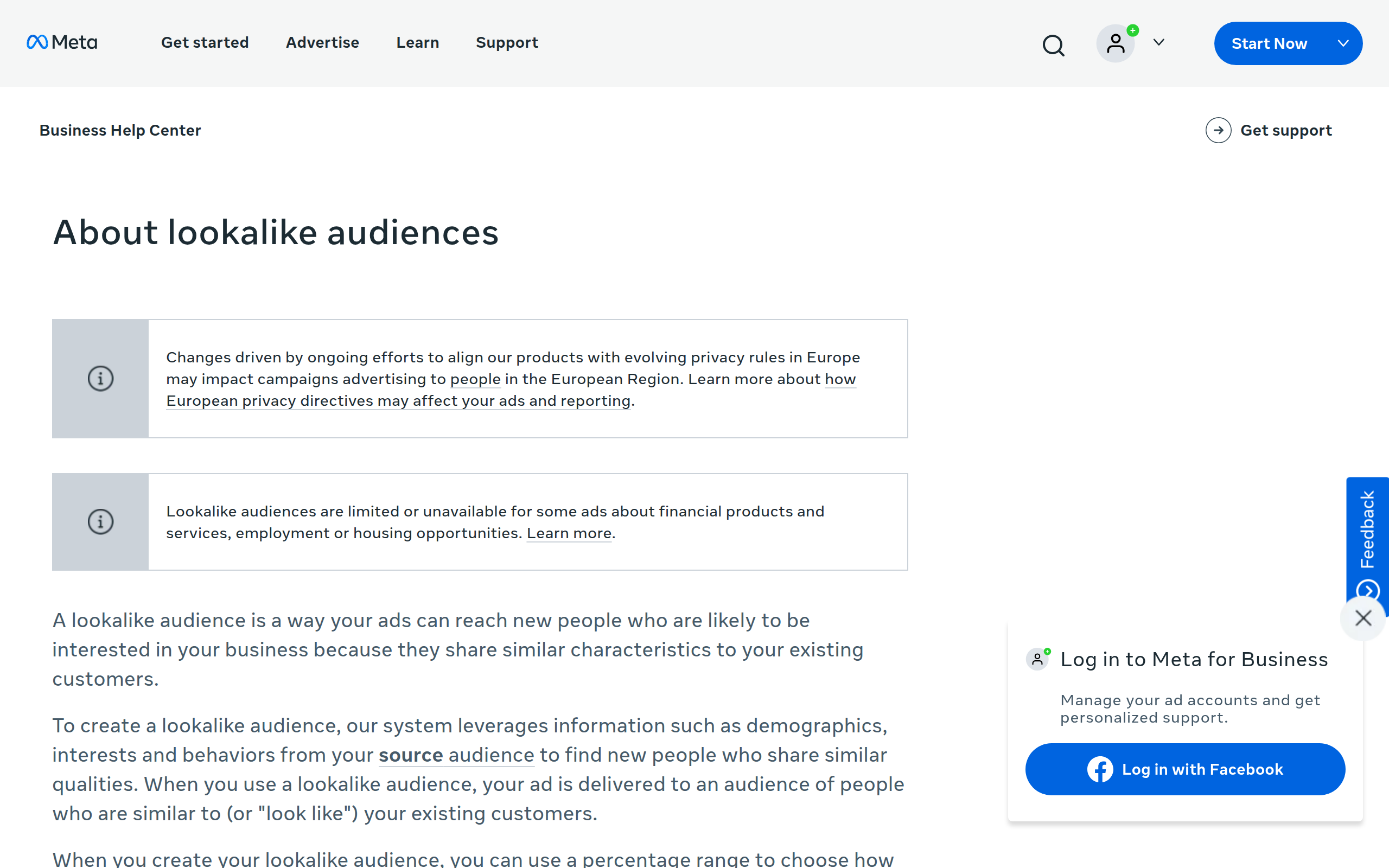 Meta Ads Manager screenshot