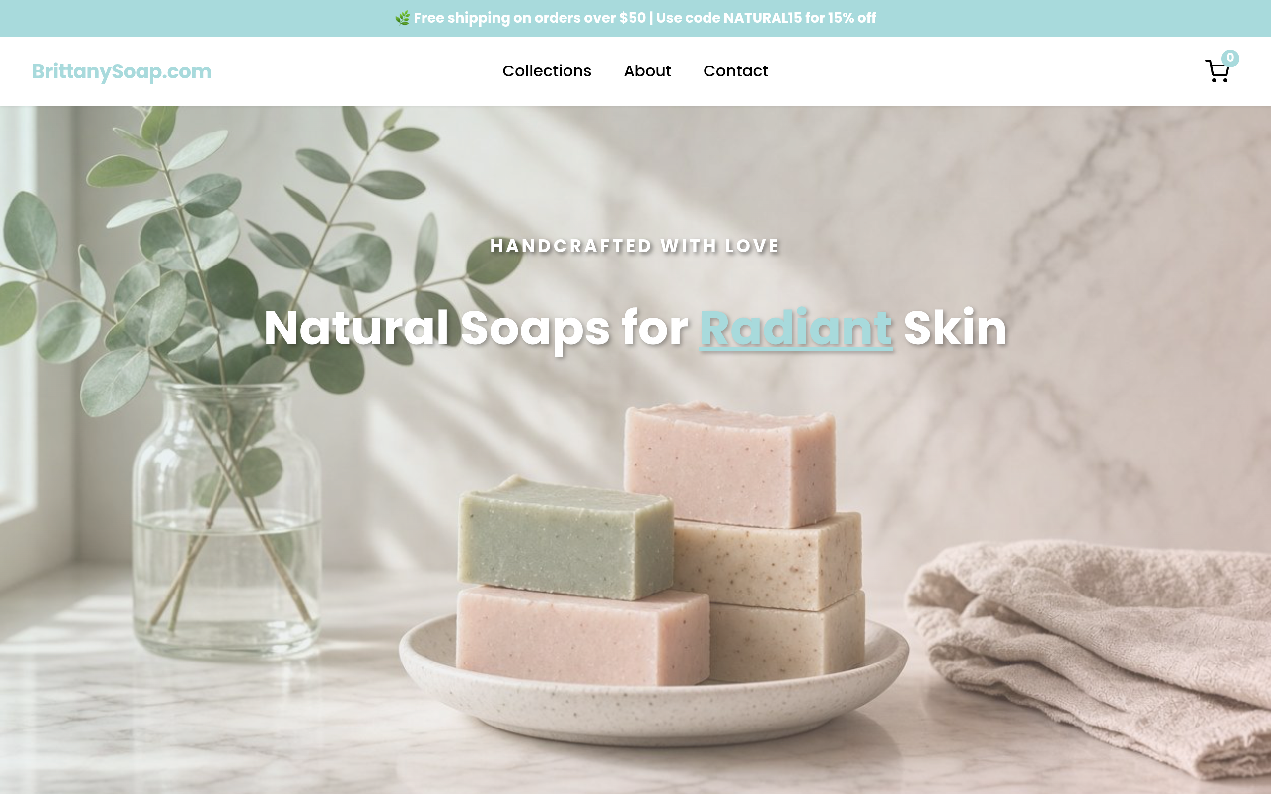 Screenshot of brittanysoap.com