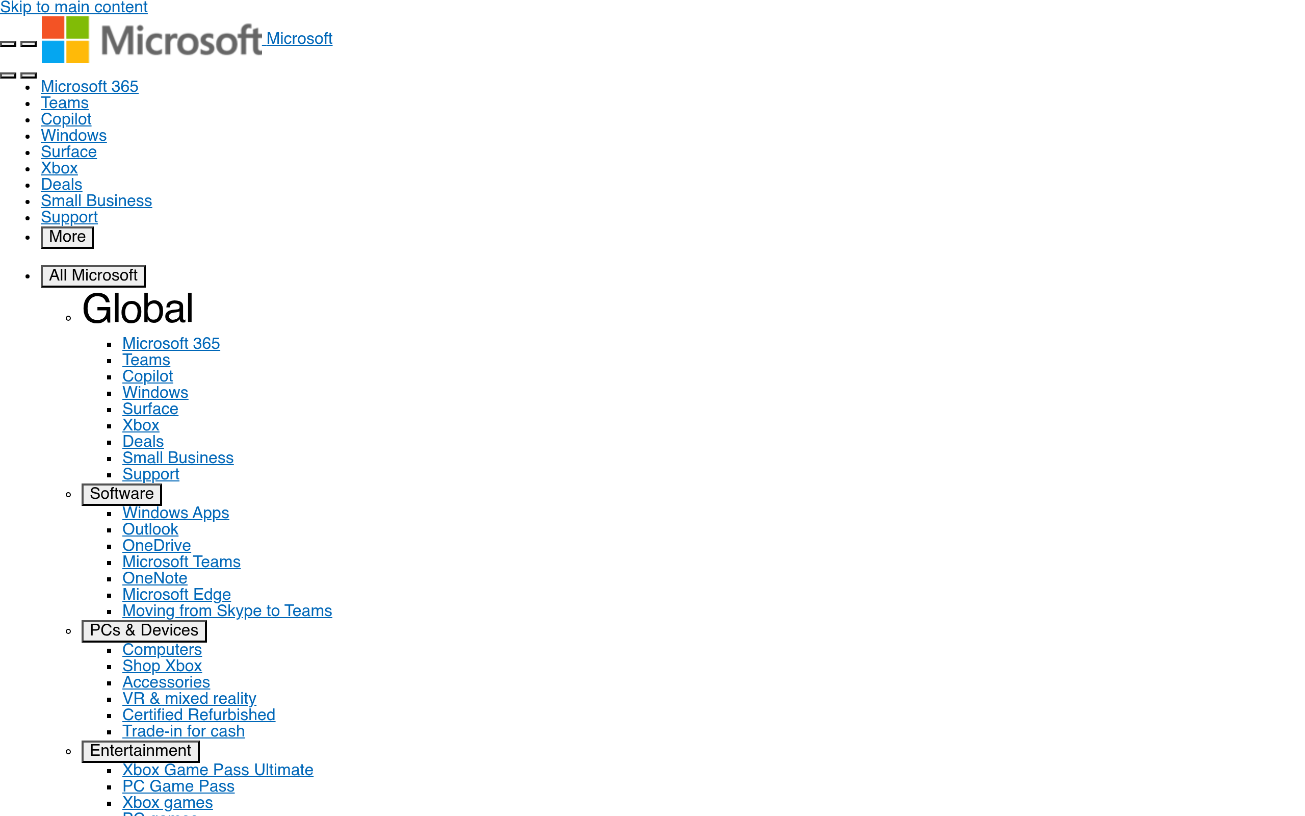 Screenshot of microsoft.com