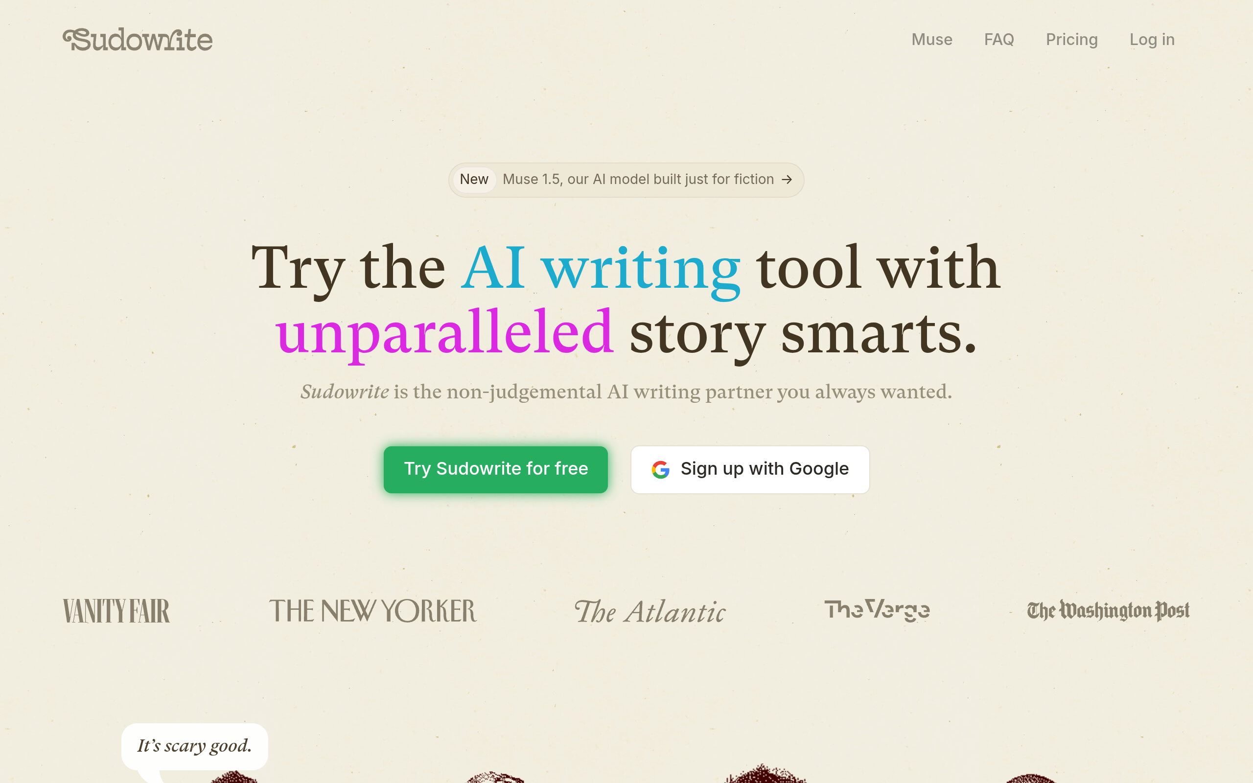 Sudowrite 产品截图