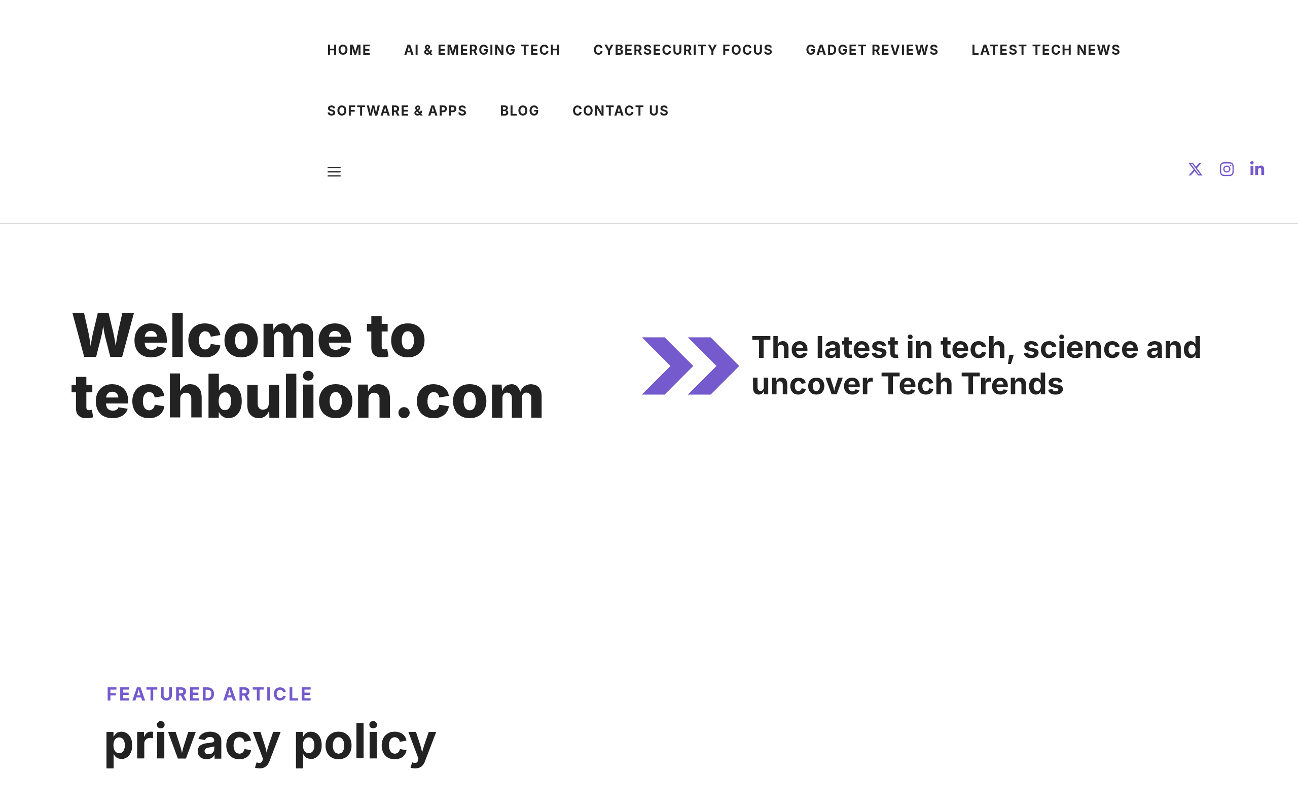 Screenshot of techbulion.com