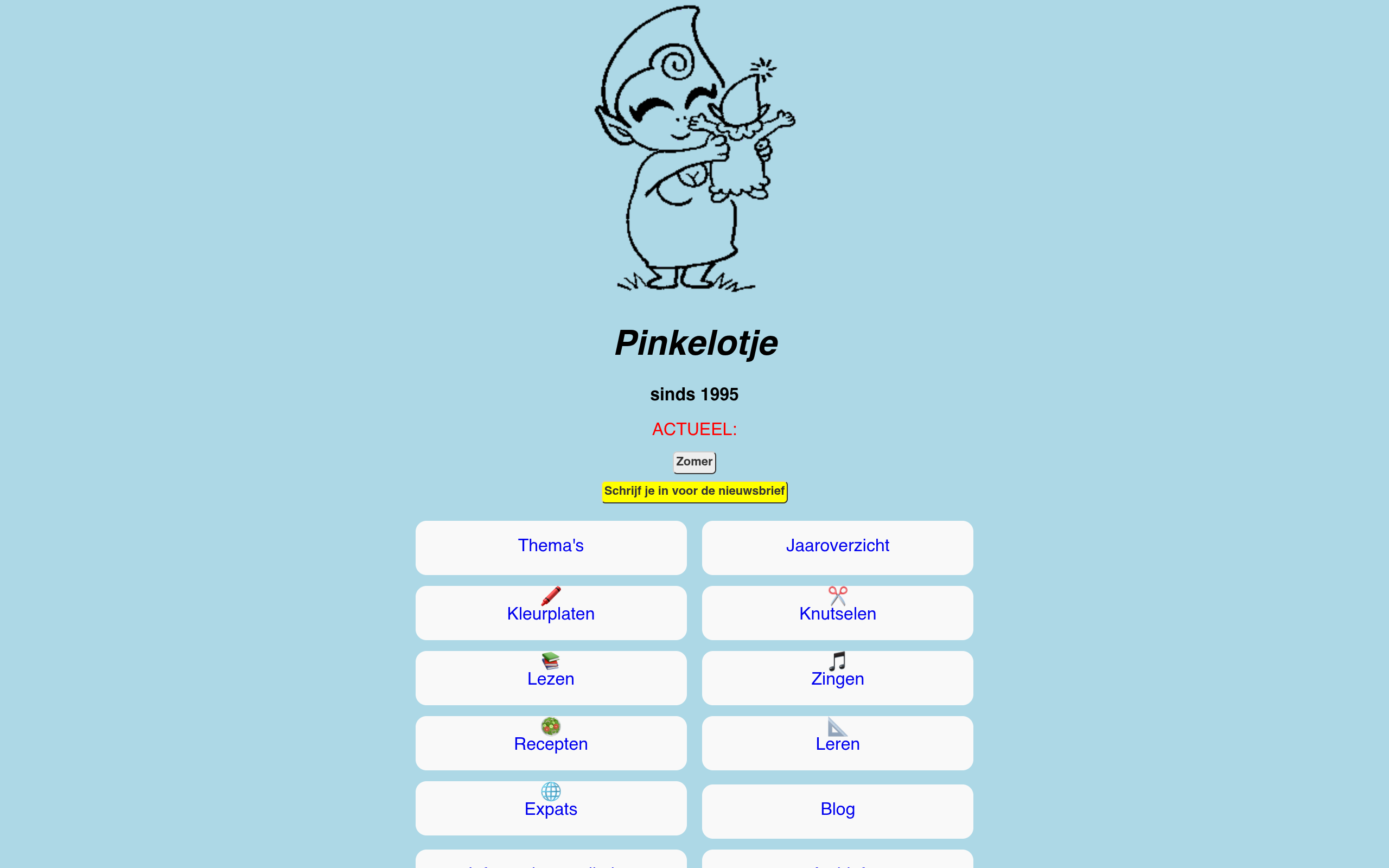 Screenshot of www.pinkelotje.nl