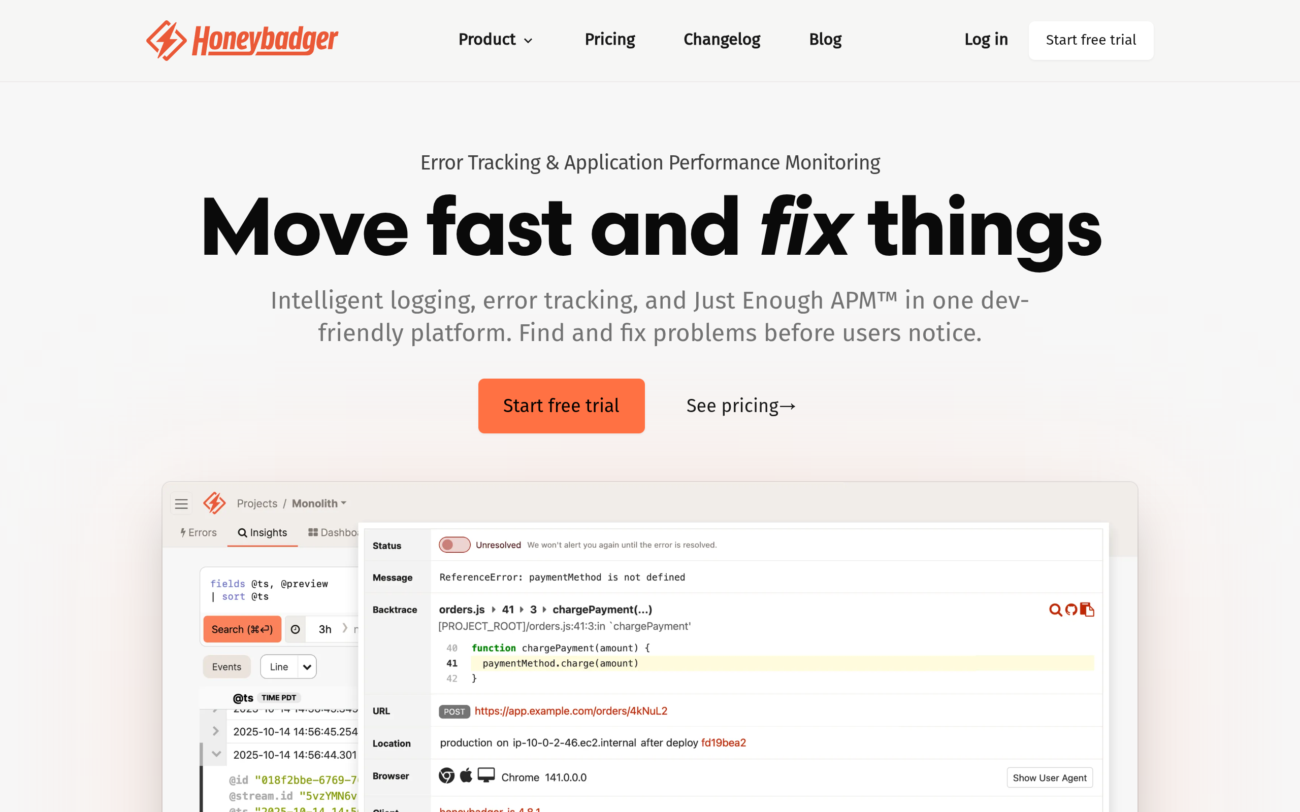 Honeybadger screenshot – image 1