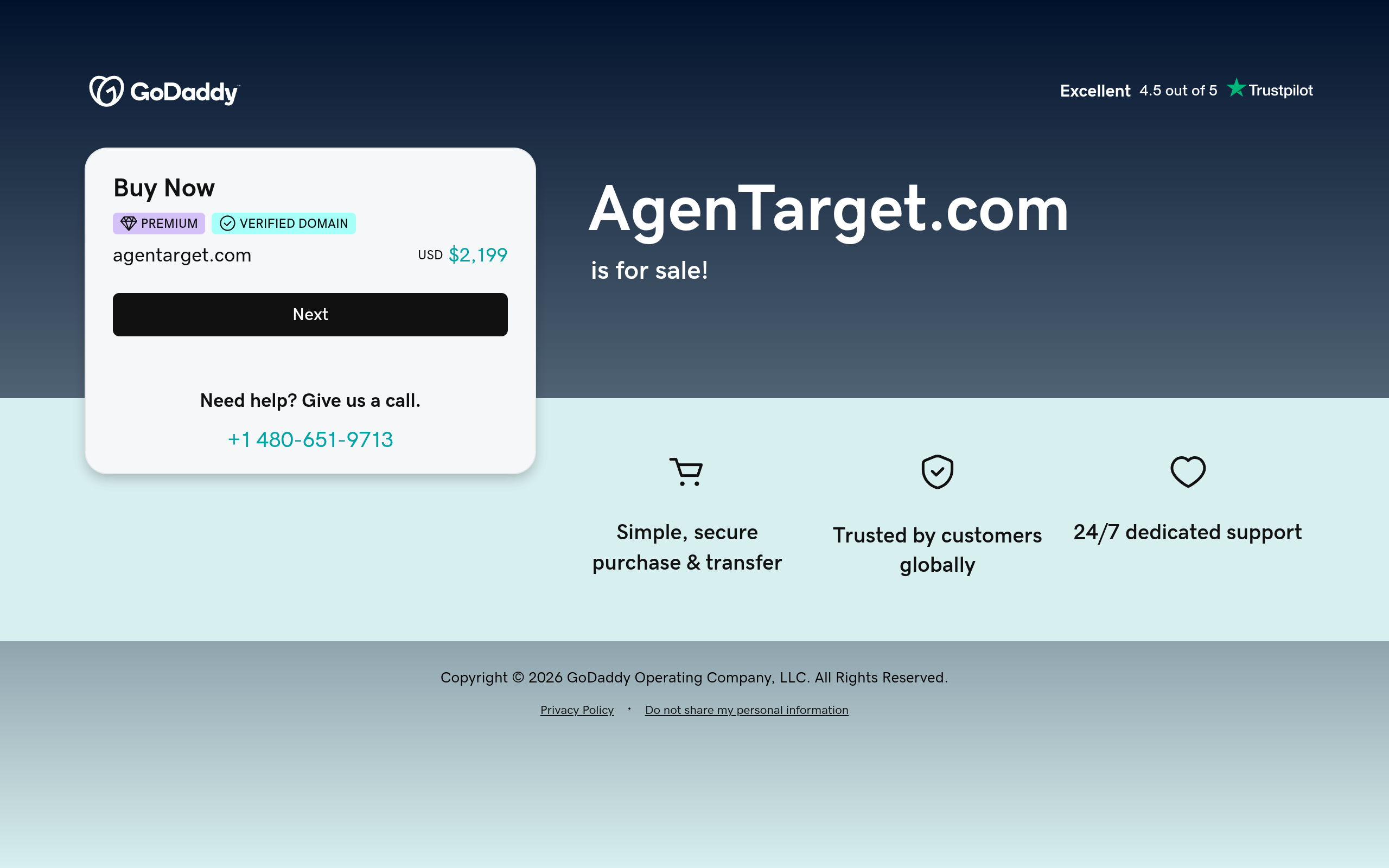 Screenshot of agentarget.com