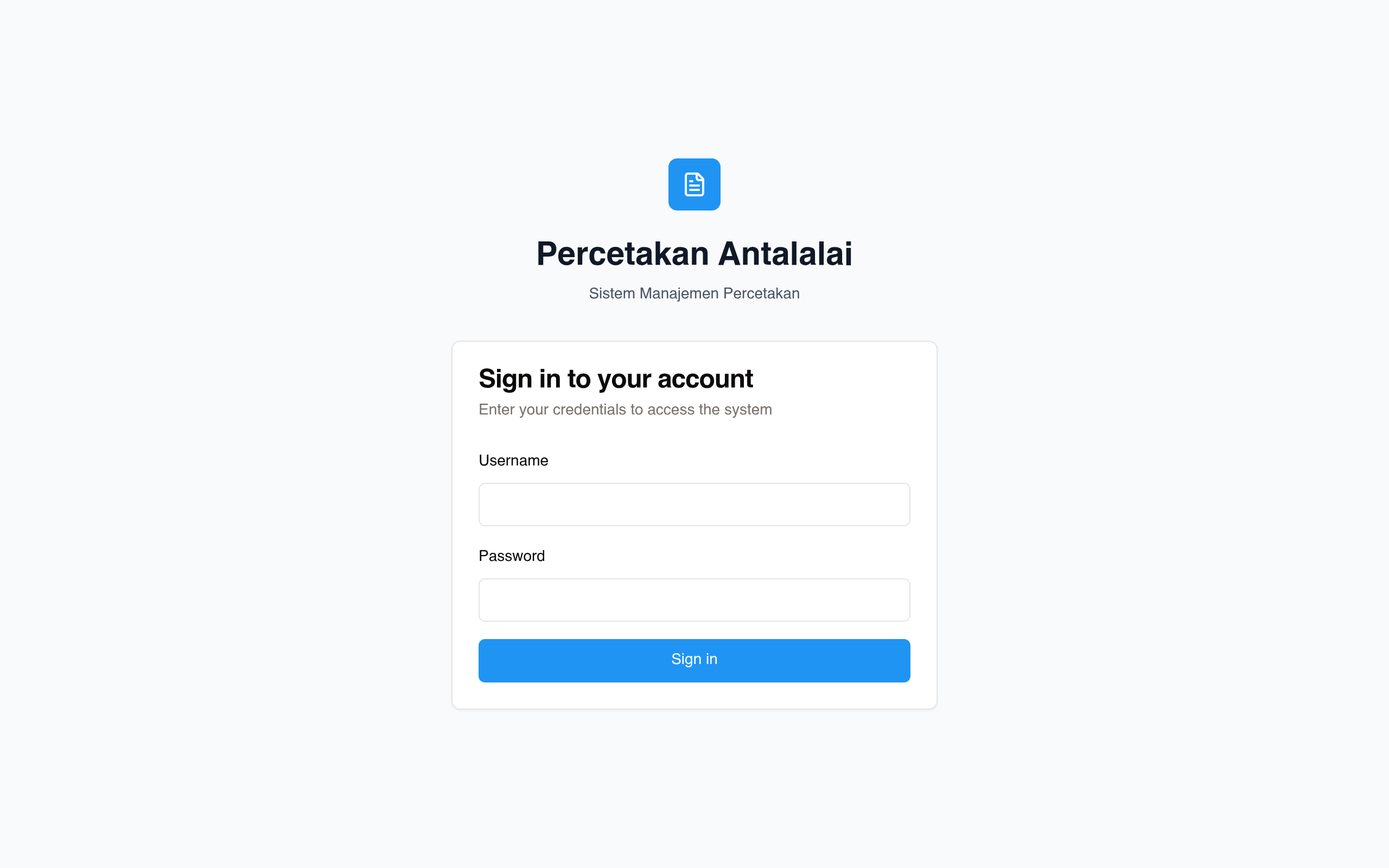 Screenshot of percetakan.antalalai.com