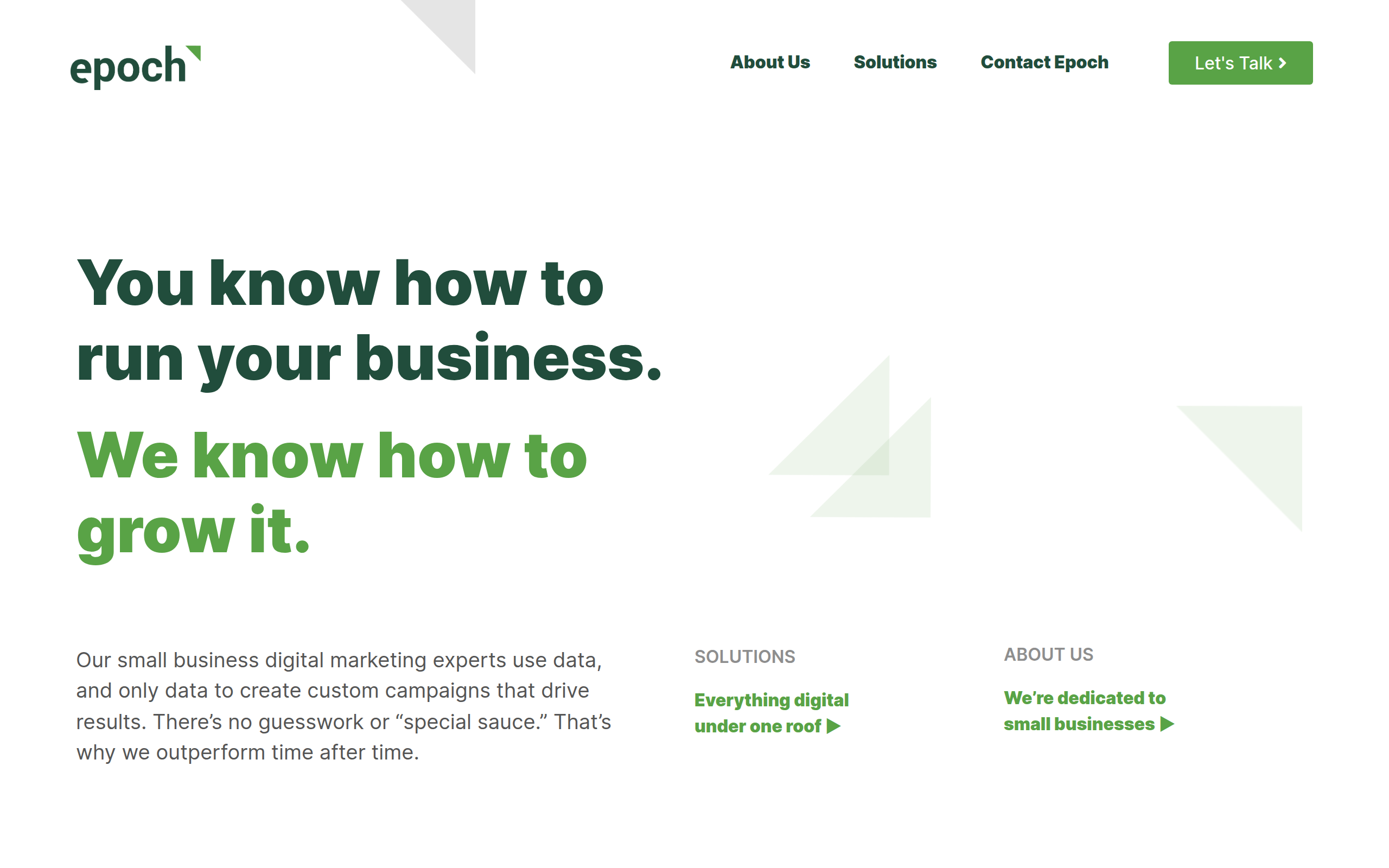 Epoch Digital Screenshot