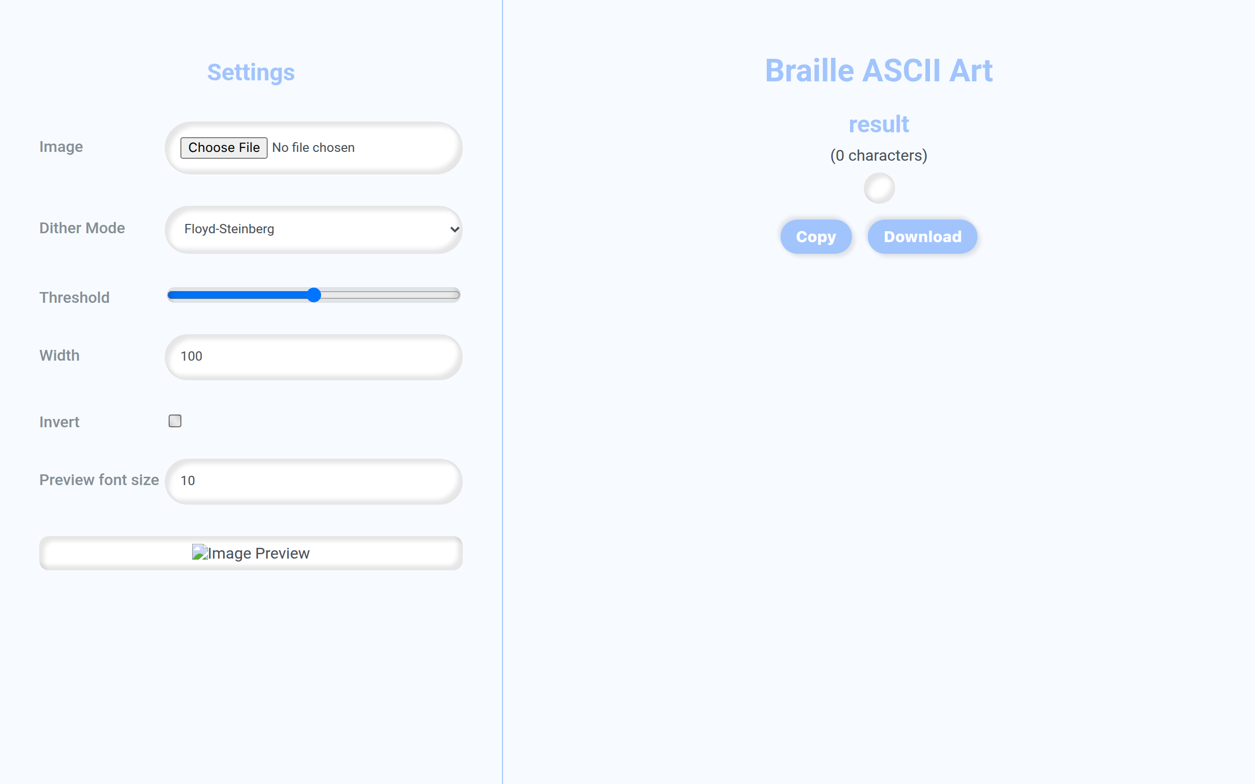 Screenshot of Braille-ASCII-Art