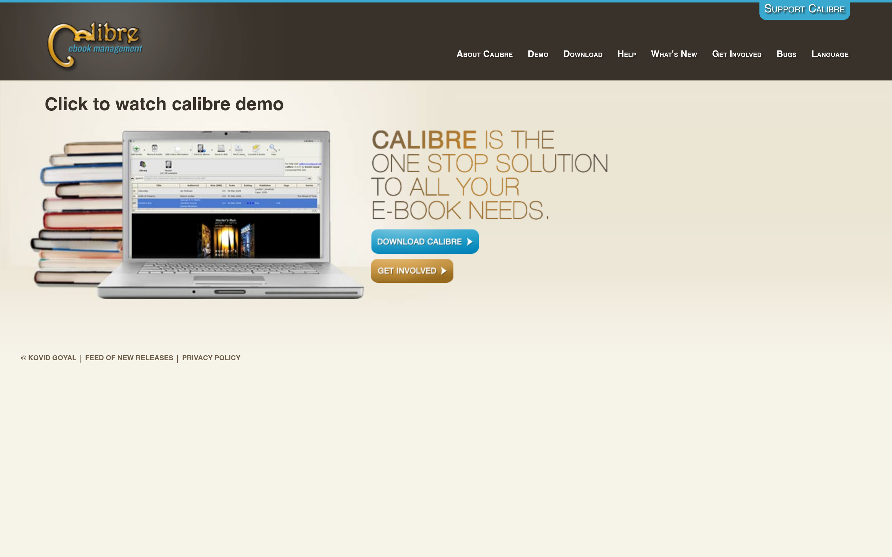 calibre - E-book management 介面截圖
