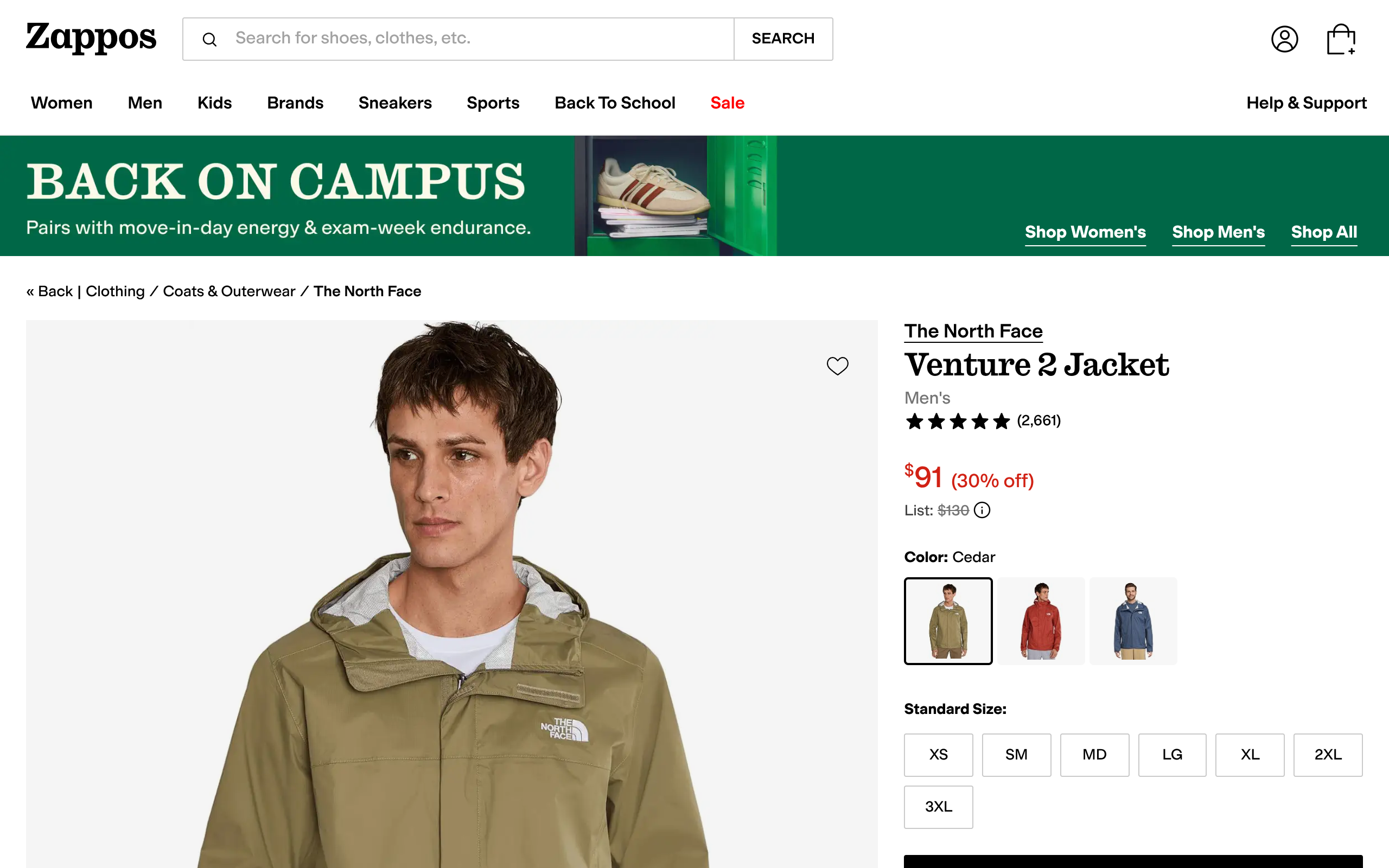 The North Face Men’s Venture 2 Jacket 