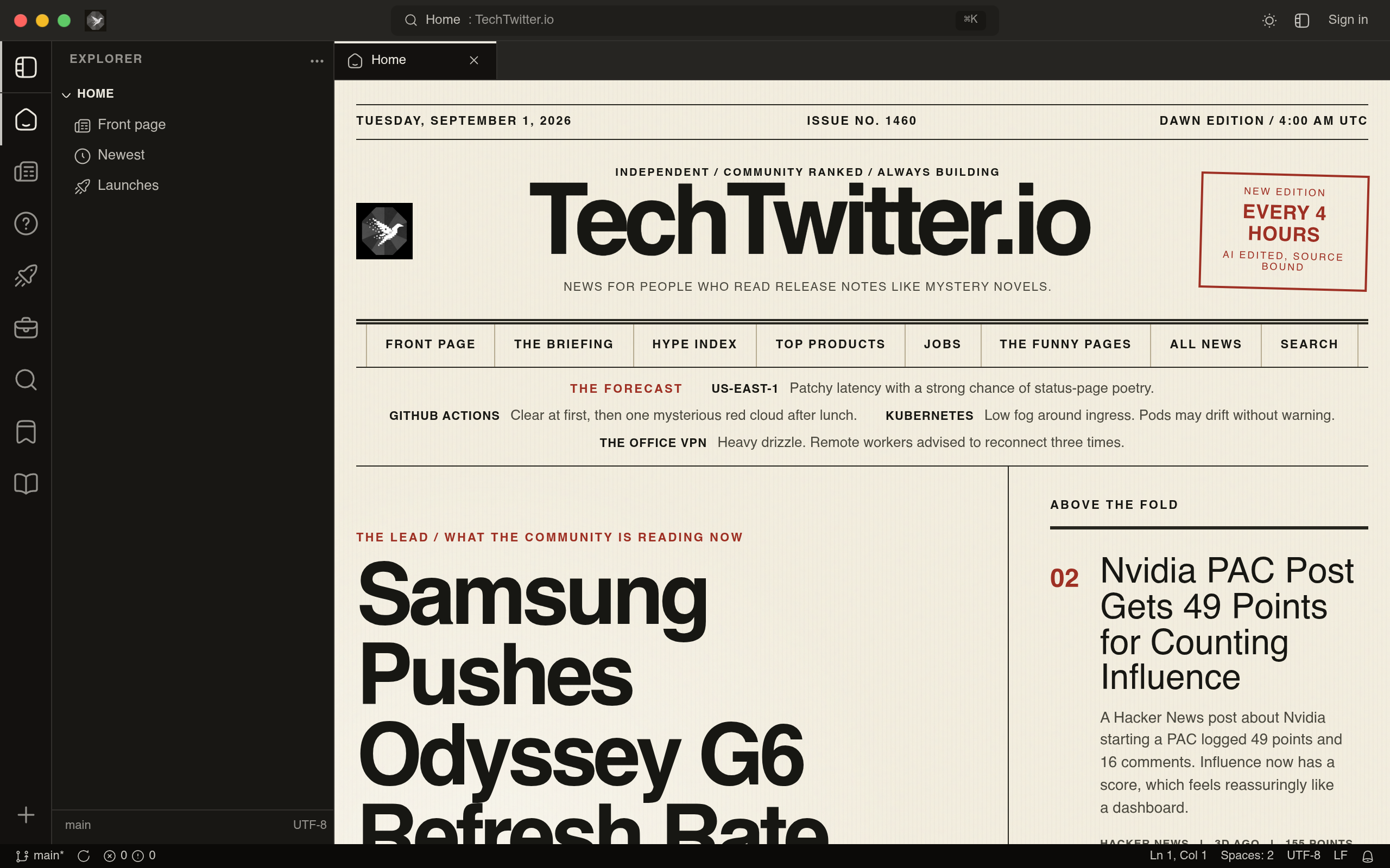 TechTwitter.io screenshot, image 1
