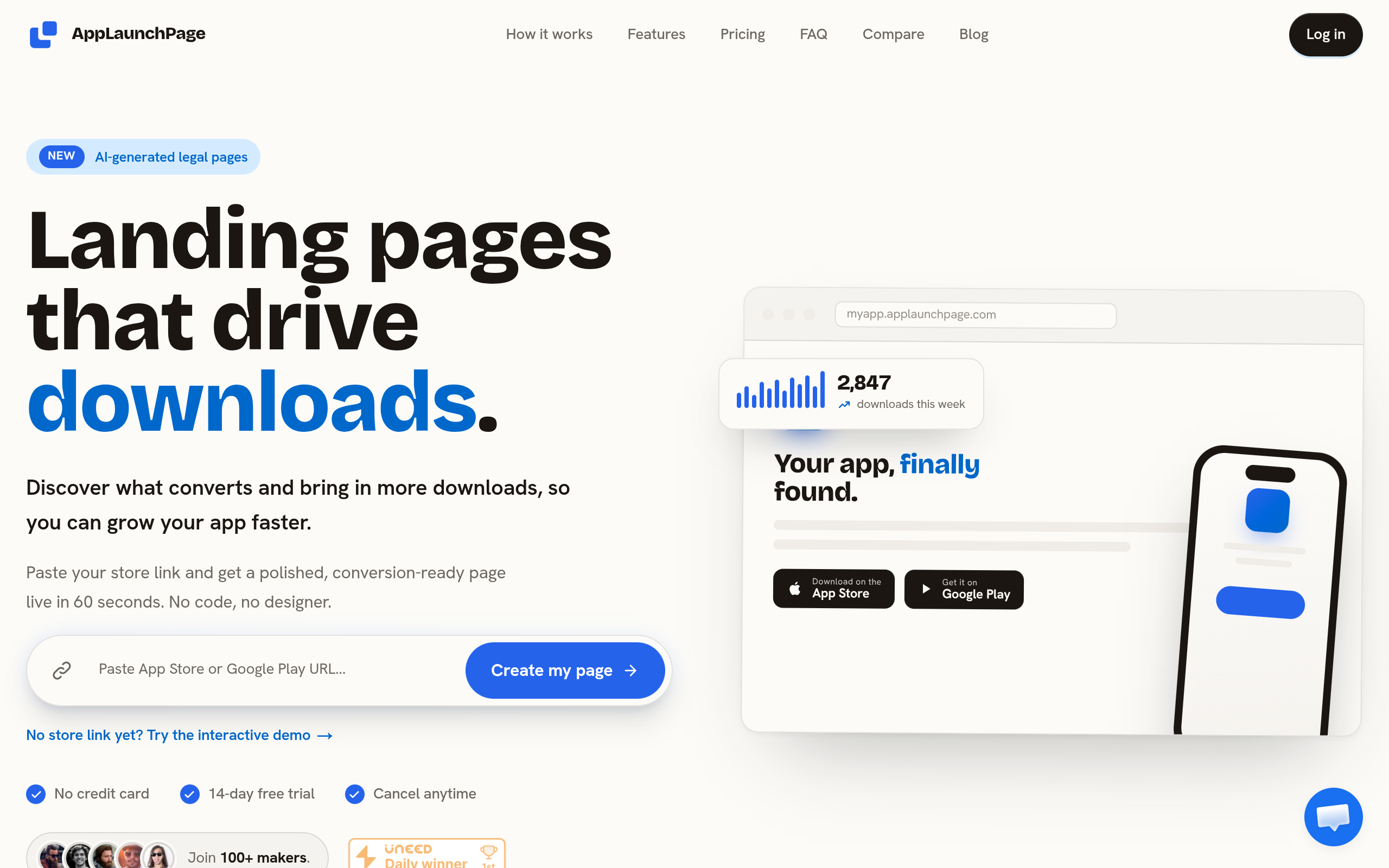 AppLaunchPage screenshot, image 1