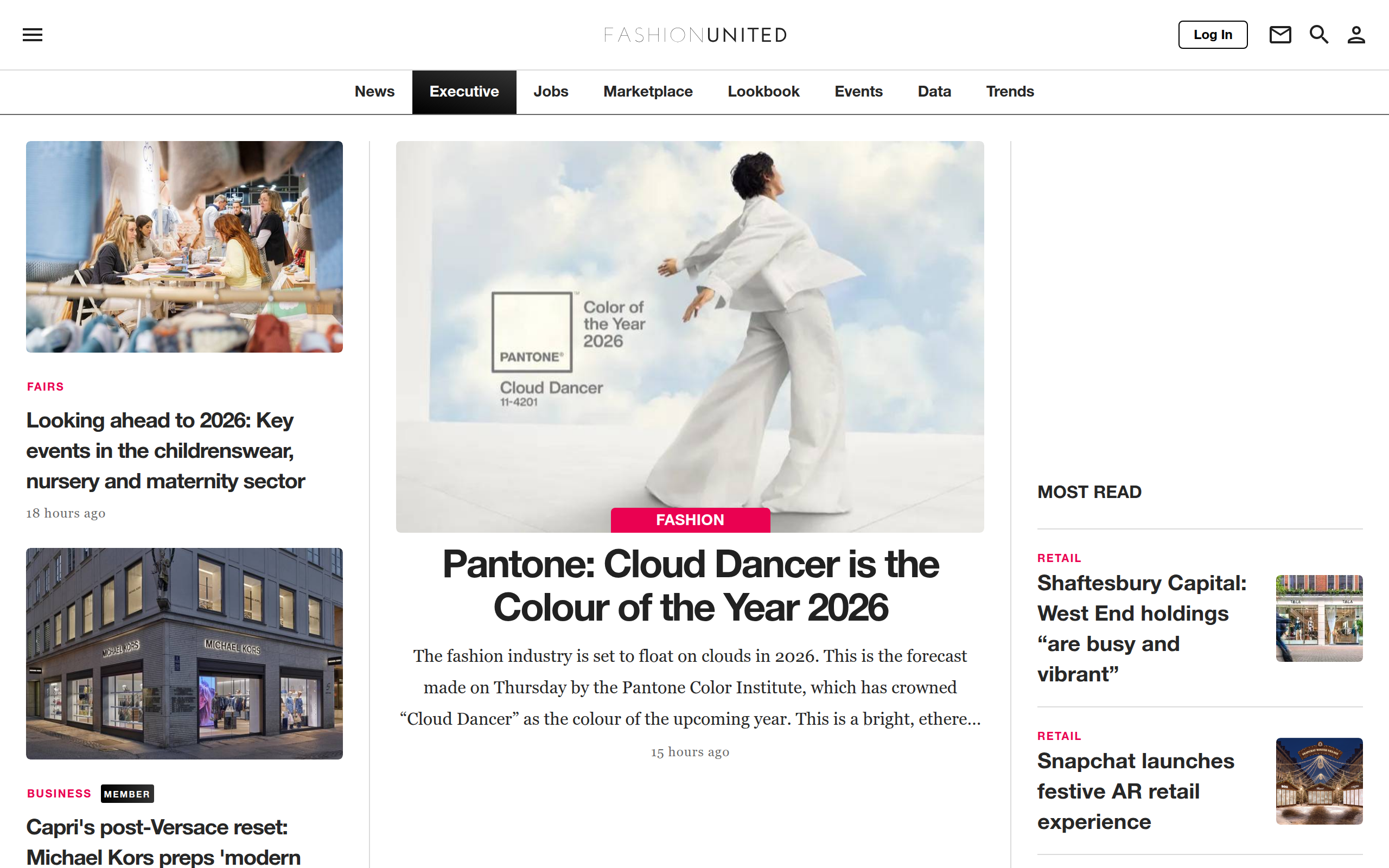 Fashionunited screenshot