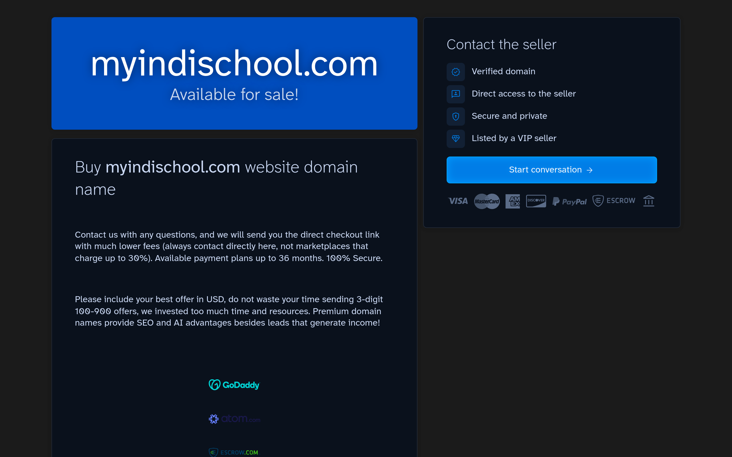 Screenshot of myindischool.com