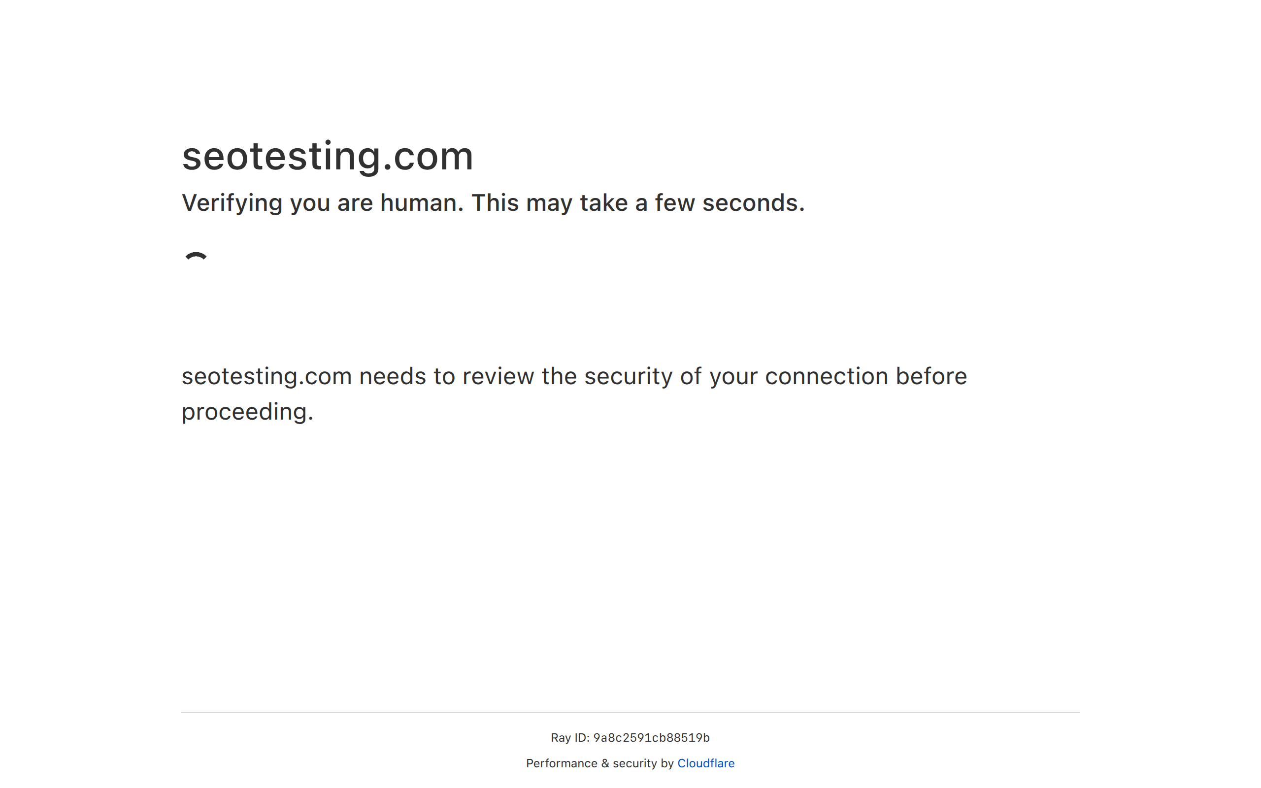 Seotesting screenshot