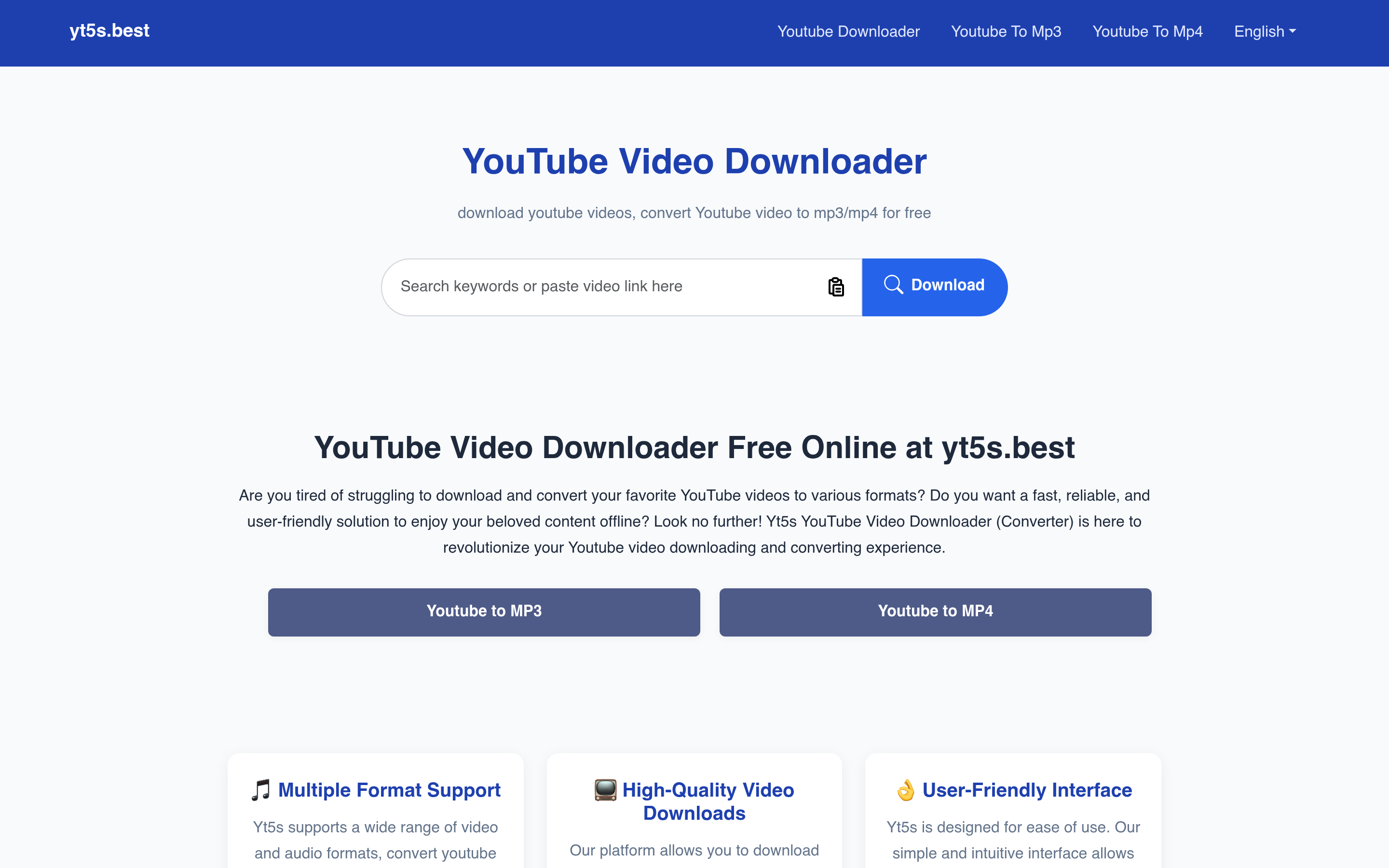 Yt5s - Free Youtube Video Downloader [Ad-Free] 介面截圖