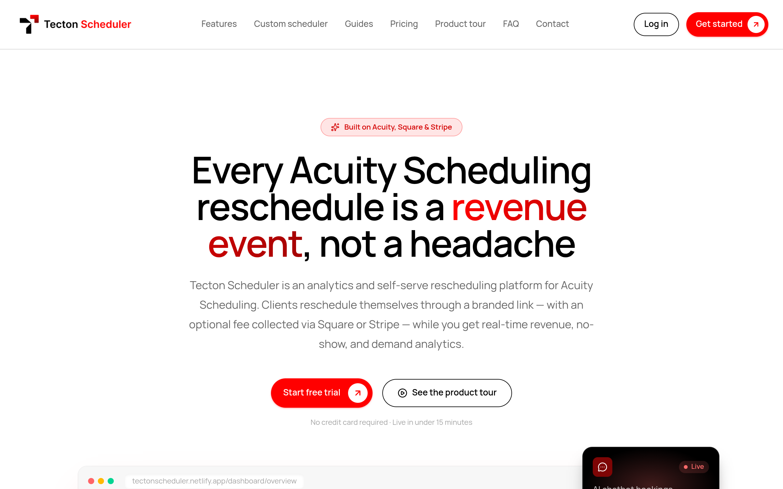 Tecton Scheduler screenshot – image 1