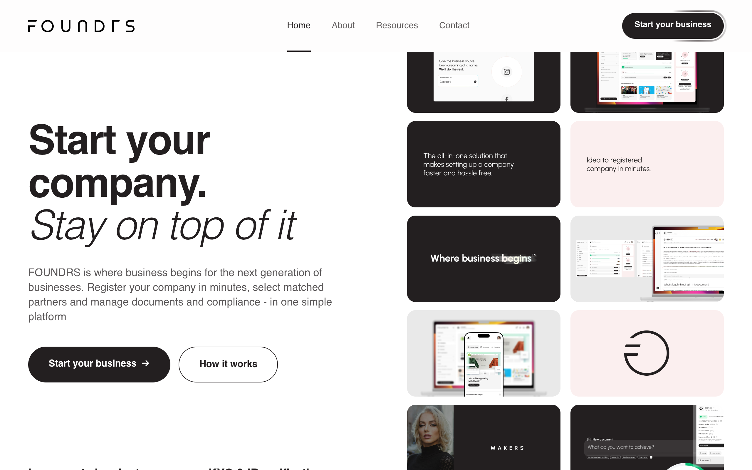 Foundrs screenshot, image 1