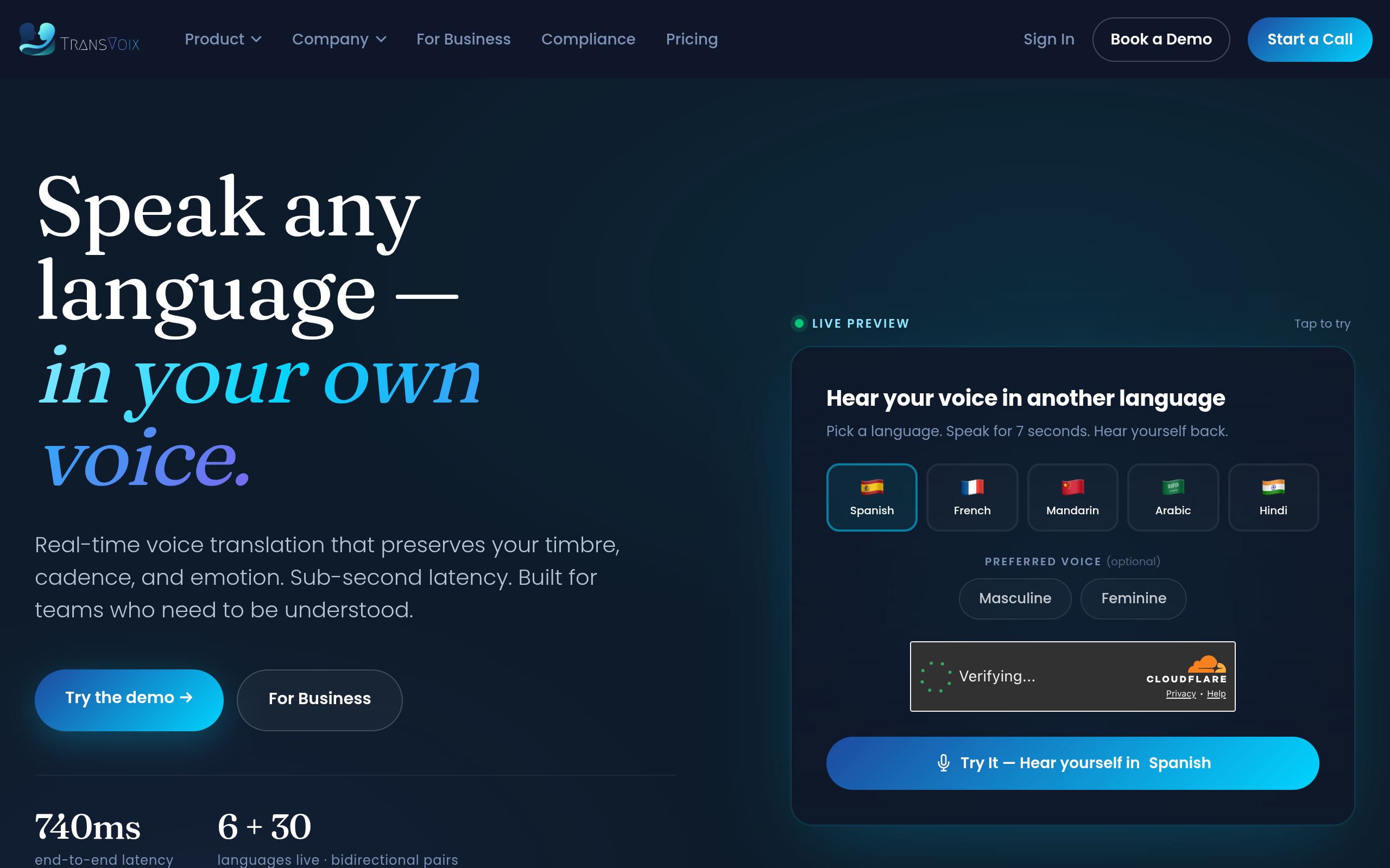 TransVoix screenshot – image 1