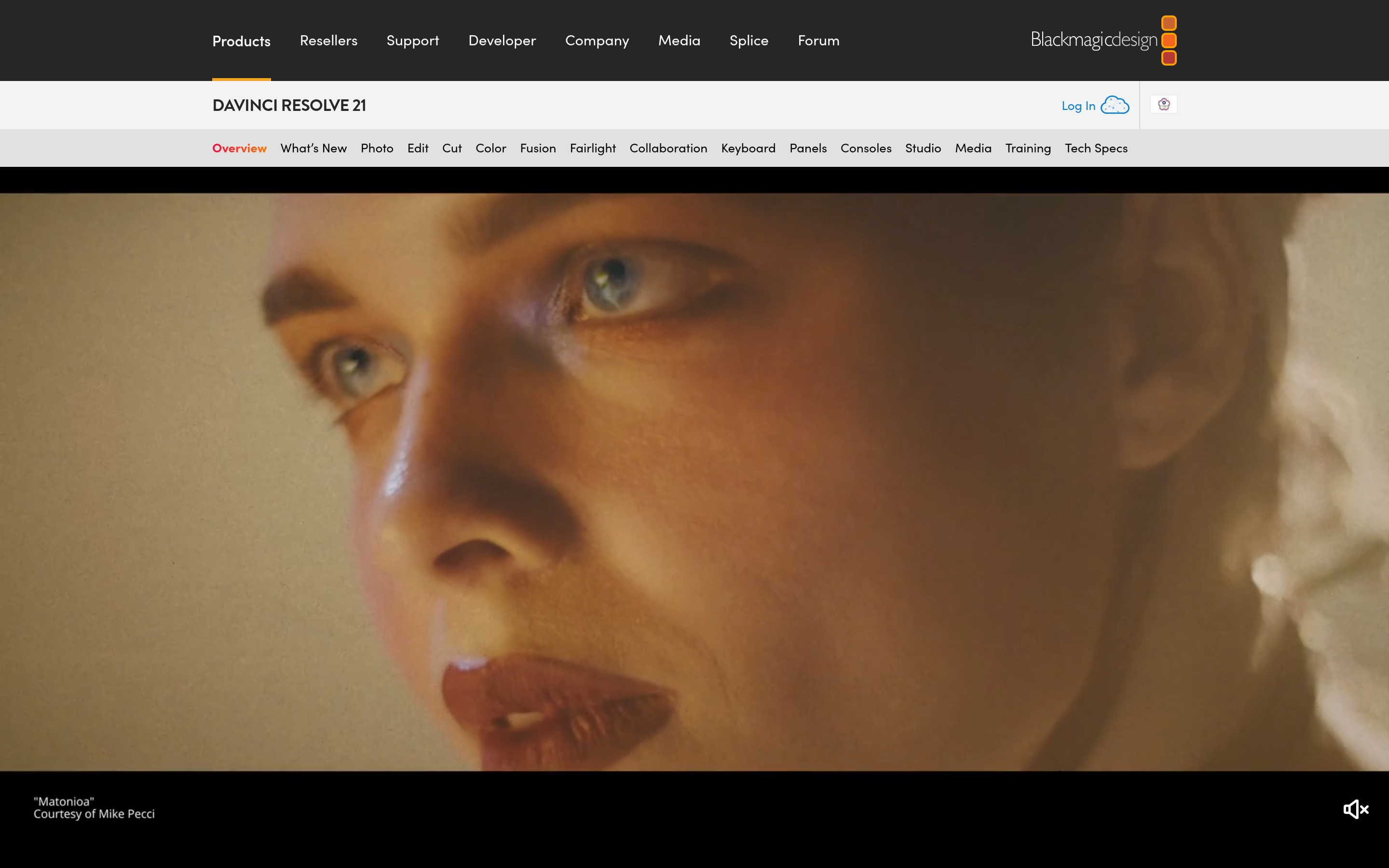 DaVinci Resolve | Blackmagic Design 介面截圖