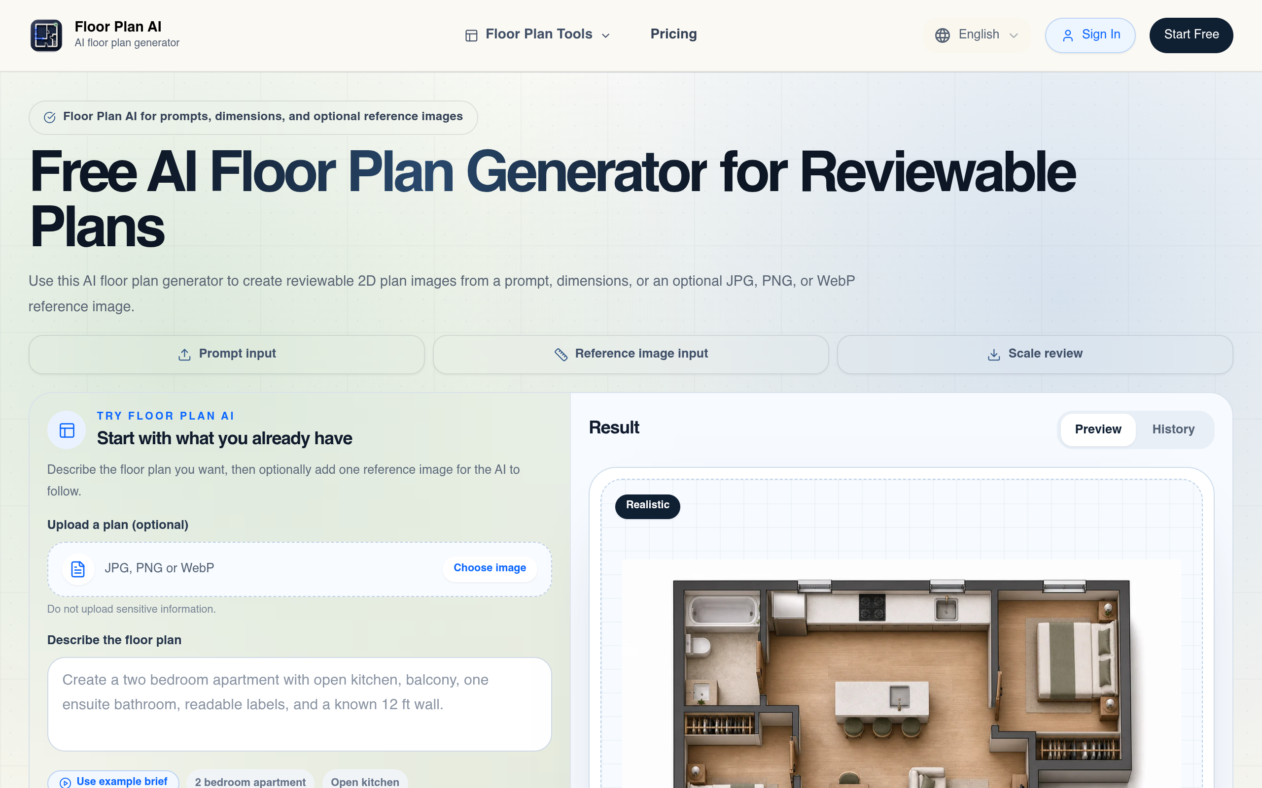 Floor Plan AI screenshot, image 1