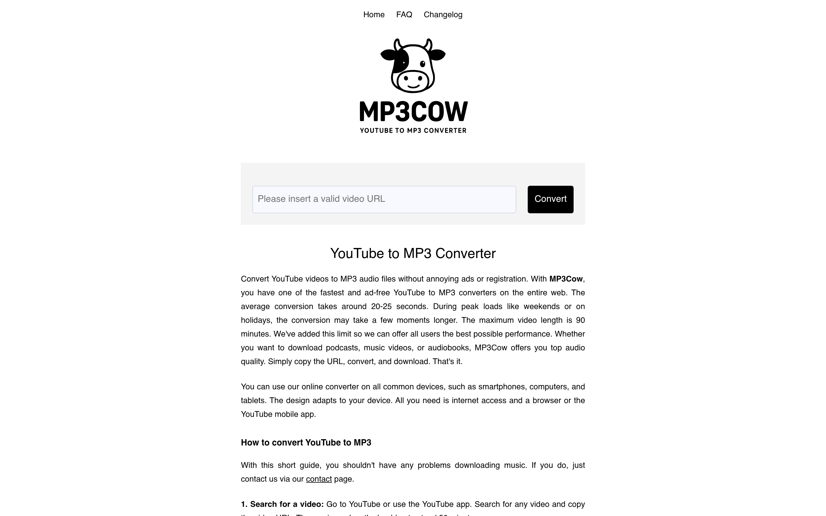 Youtube to MP3 Converter 介面截圖