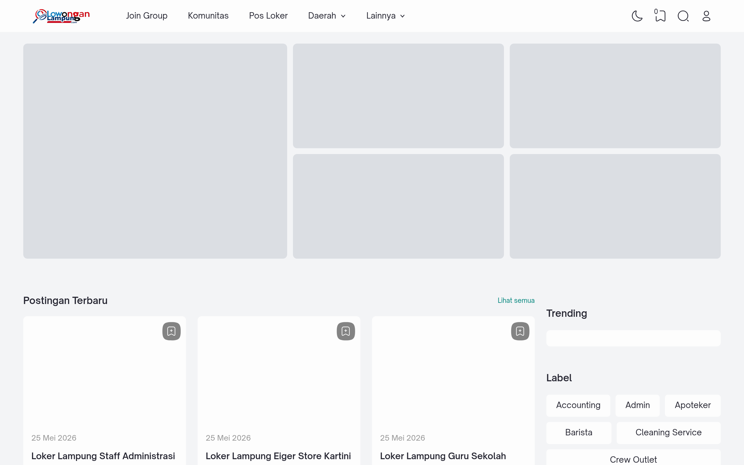 Screenshot of lowonganlampung.com