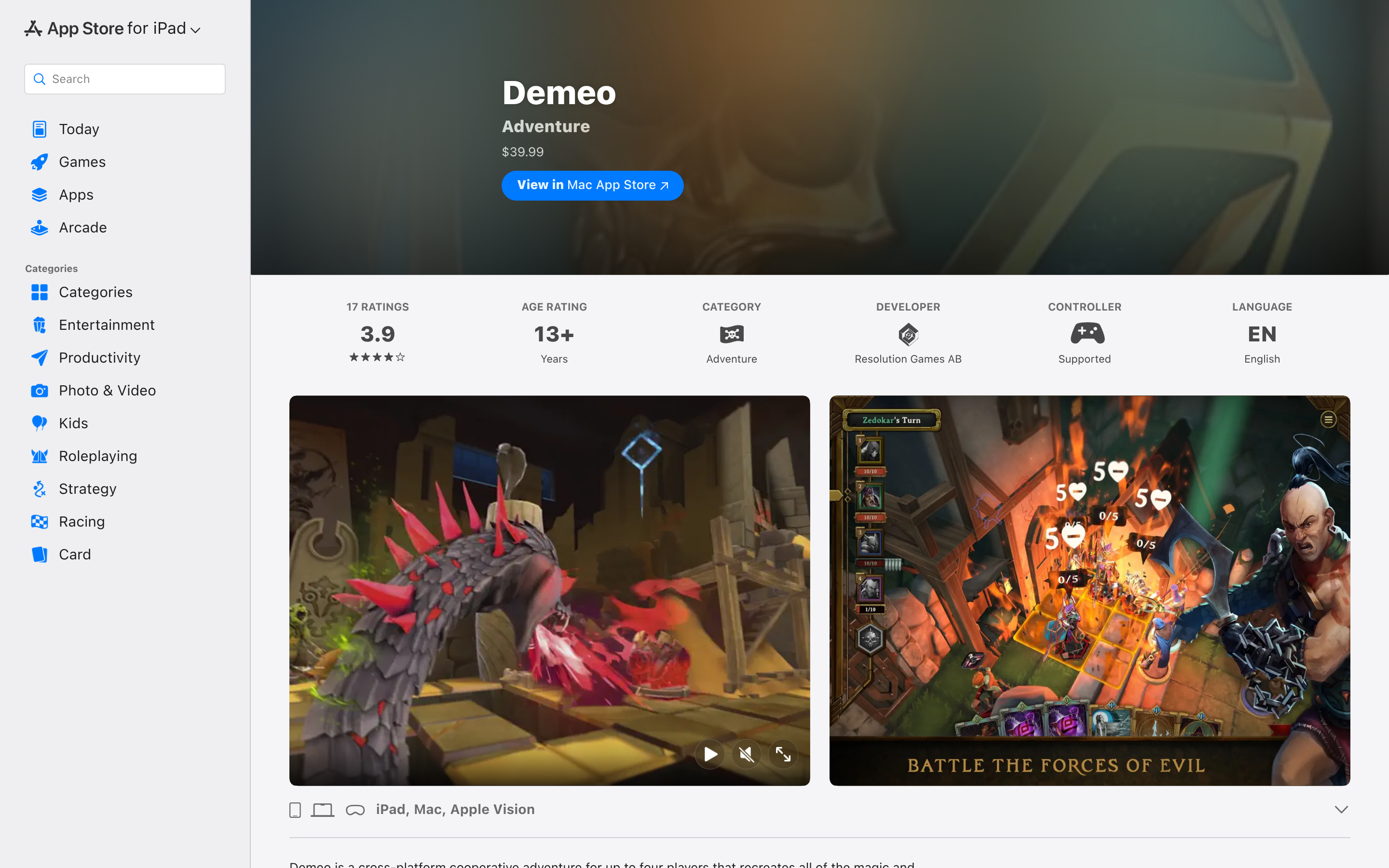 ‎Demeo App - App Store 介面截圖
