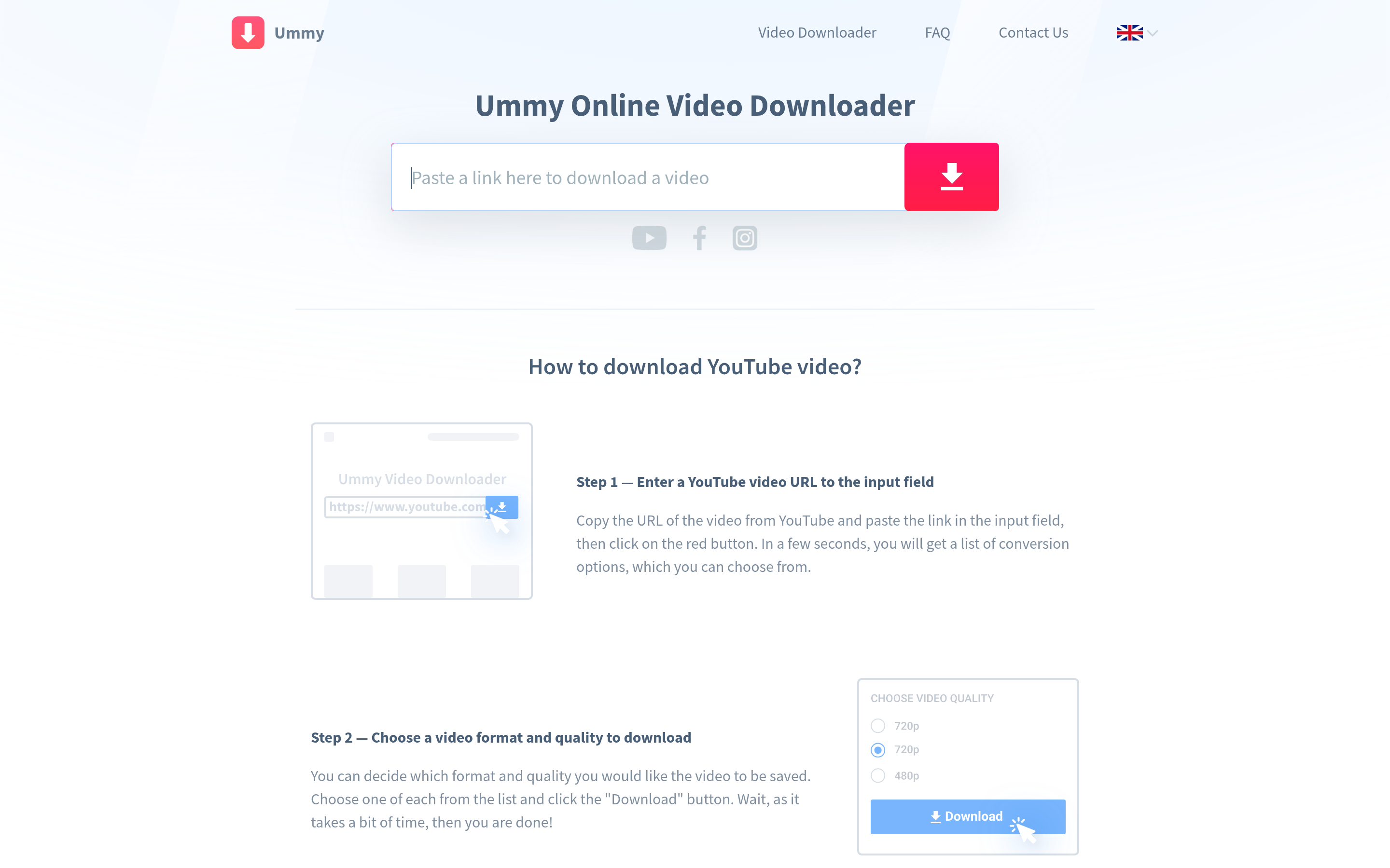 Ummy YouTube Converter - Download YouTube video online 介面截圖