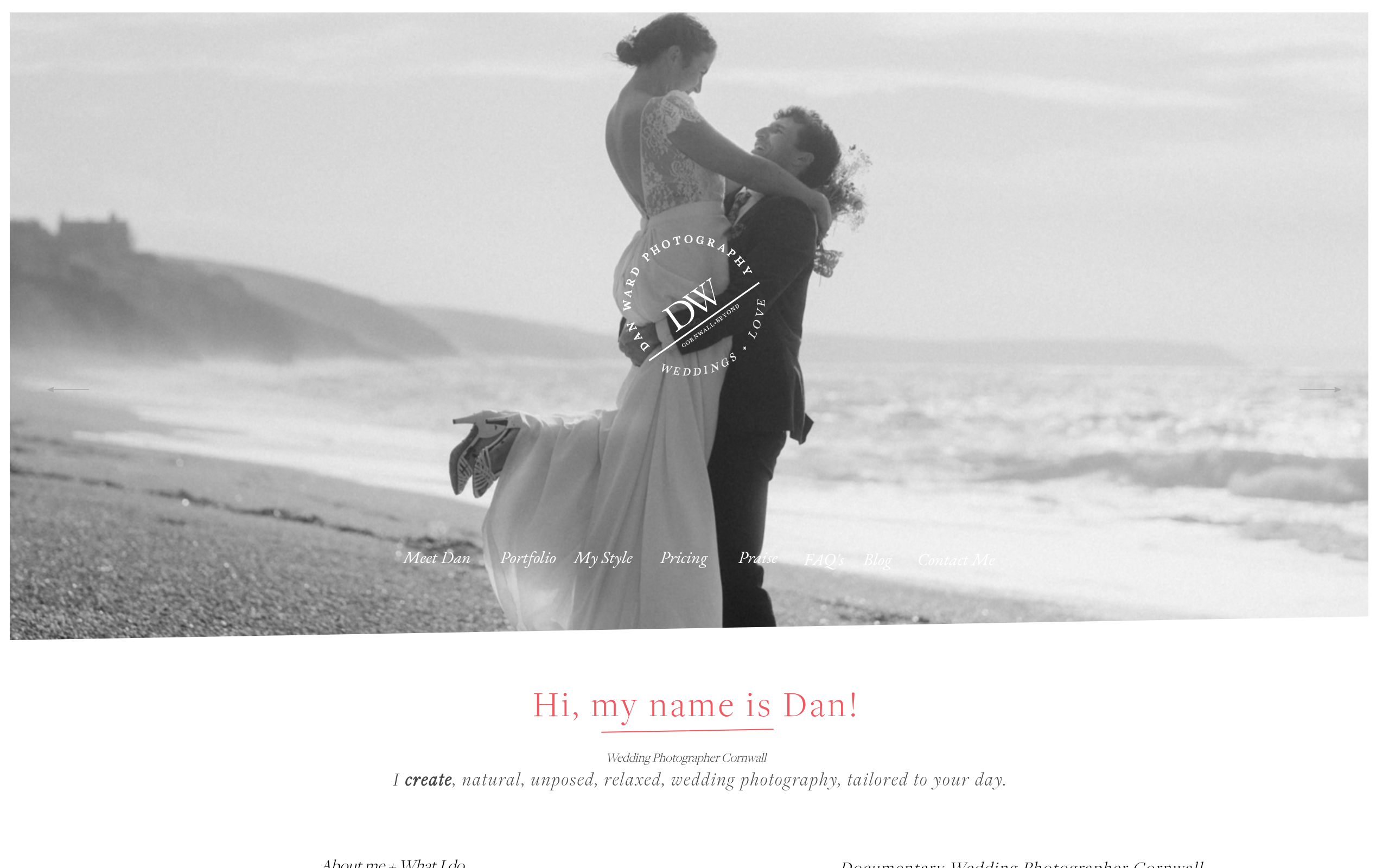 Dan Ward Photography Screenshot