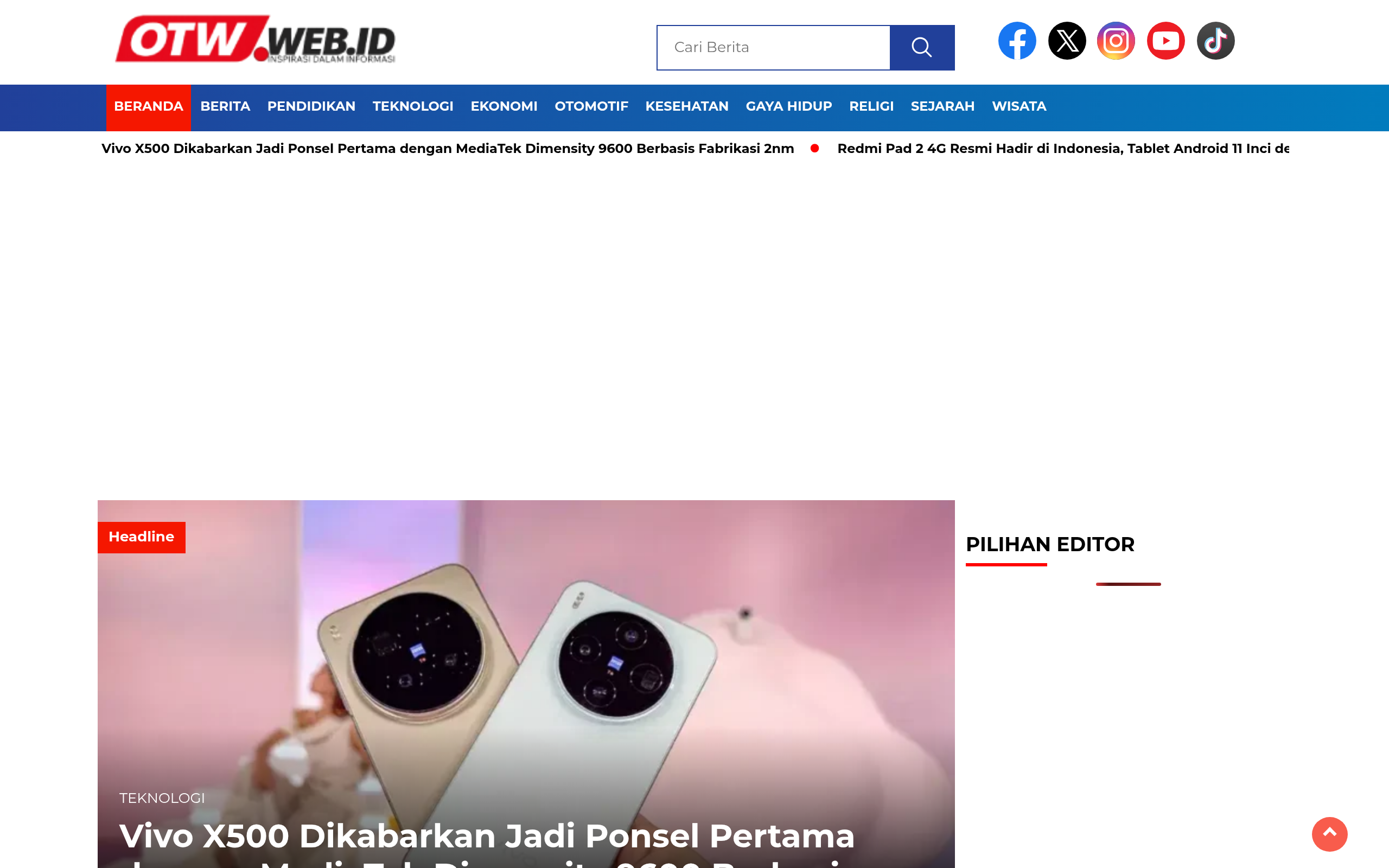 Screenshot of otw.web.id