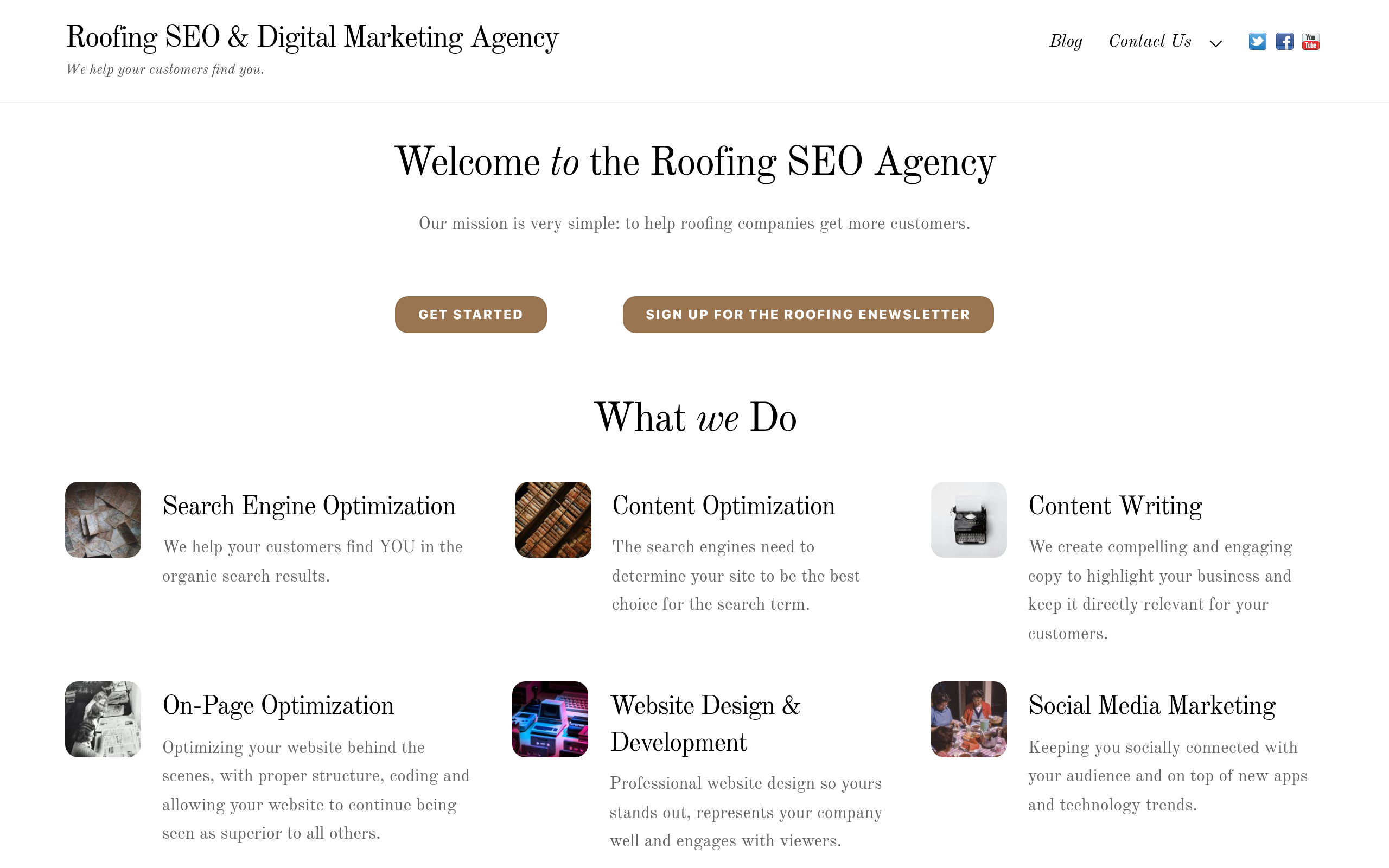 Roofing SEO Agency Screenshot