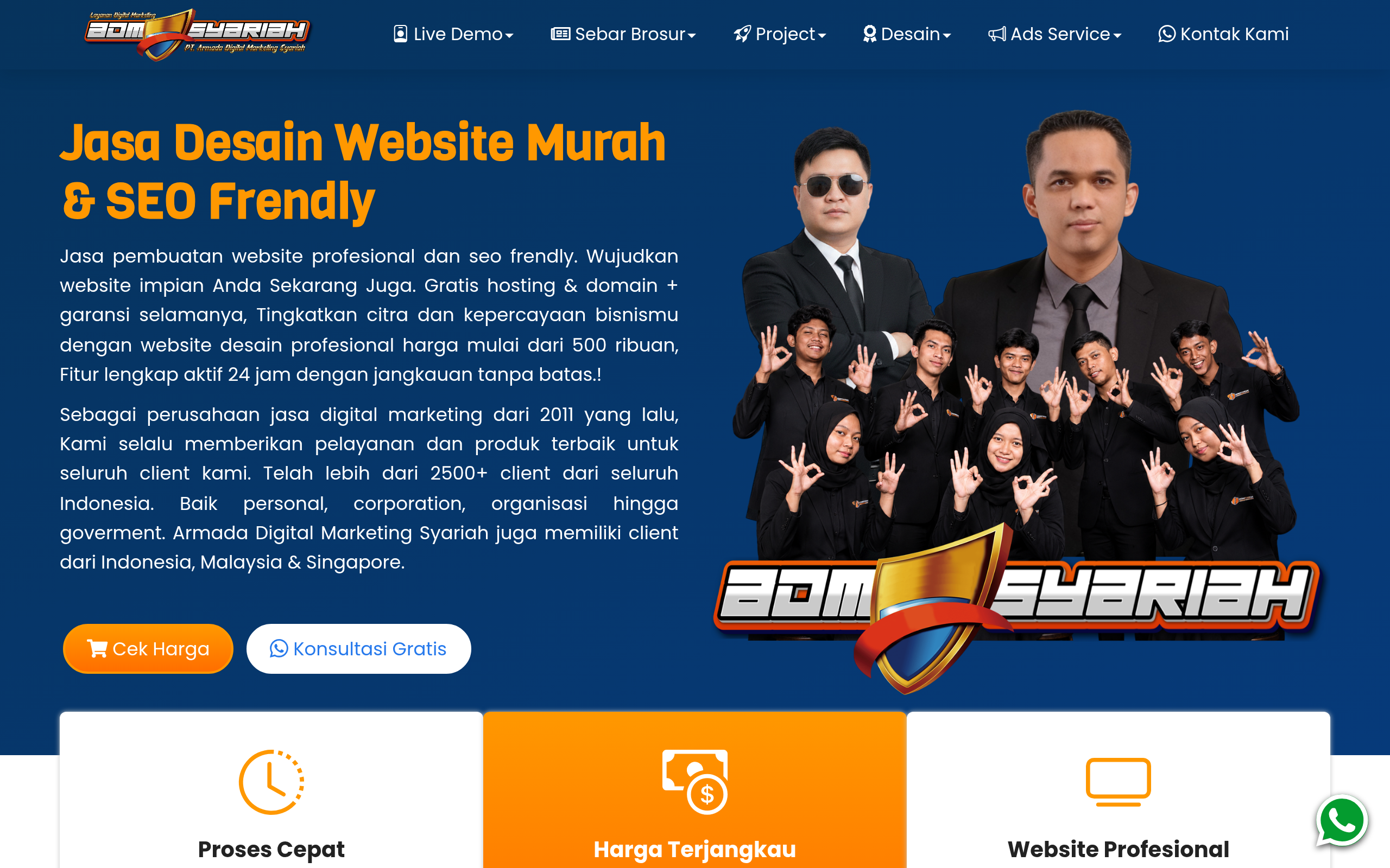 Screenshot of armadadigitalmarketing.com