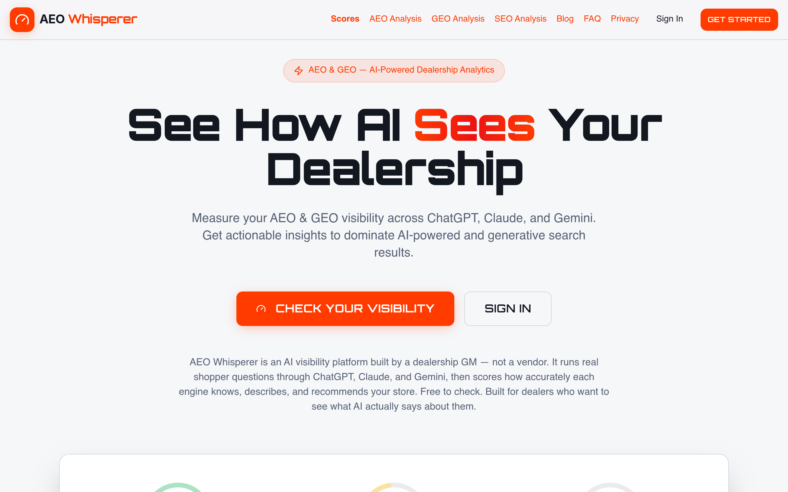AEO Whisperer screenshot – image 1