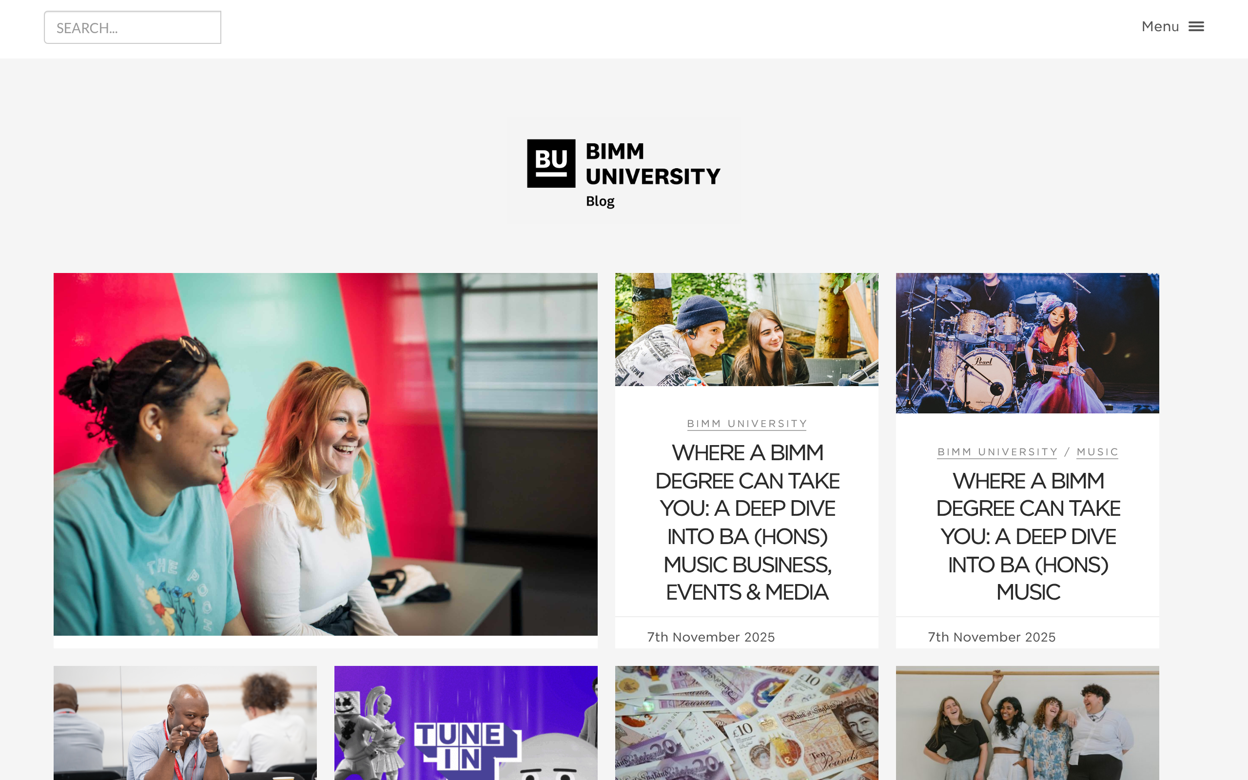 Screenshot of blog.bimm.co.uk