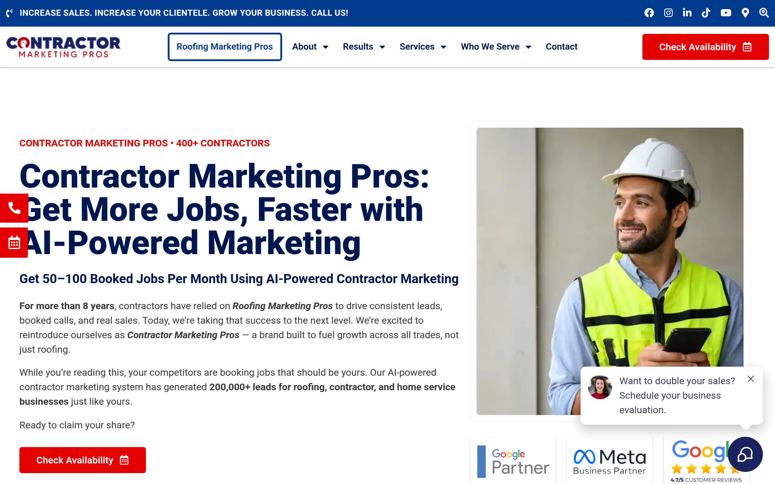 Roofing Marketing Pros Screenshot