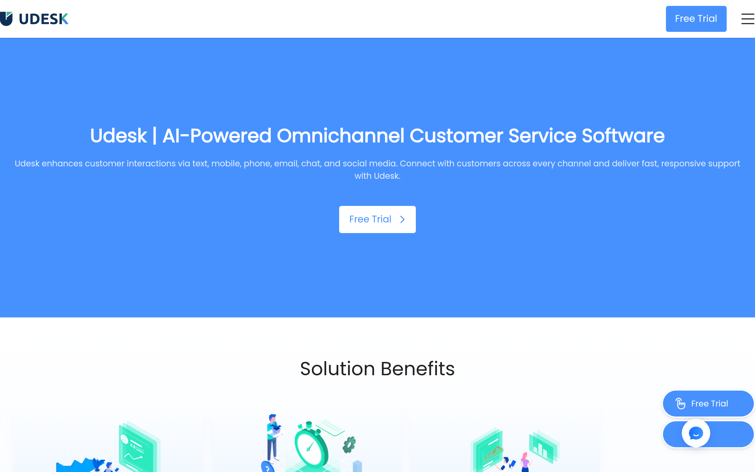 Udesk screenshot, image 1