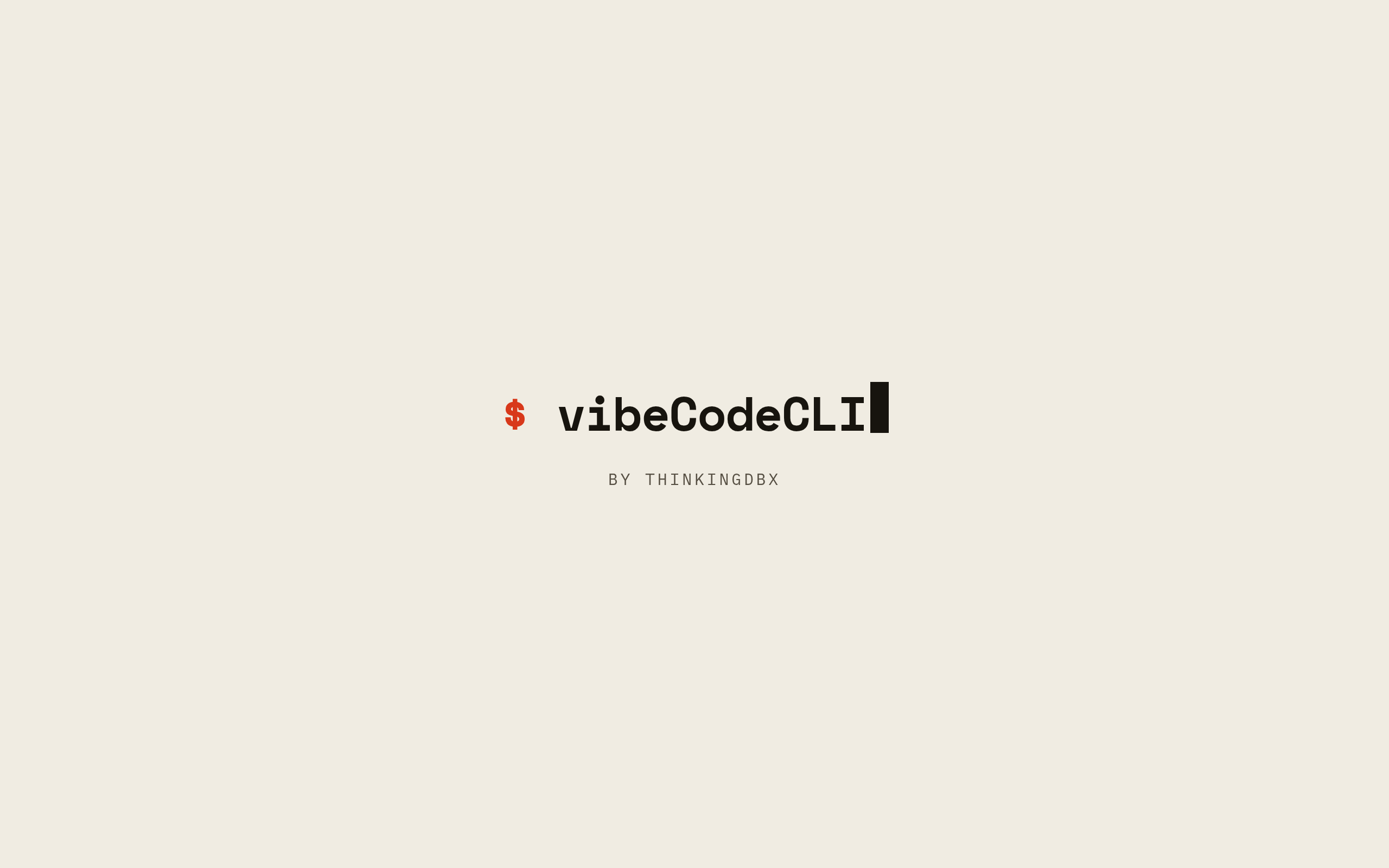 vibeCodeCLI screenshot – image 1