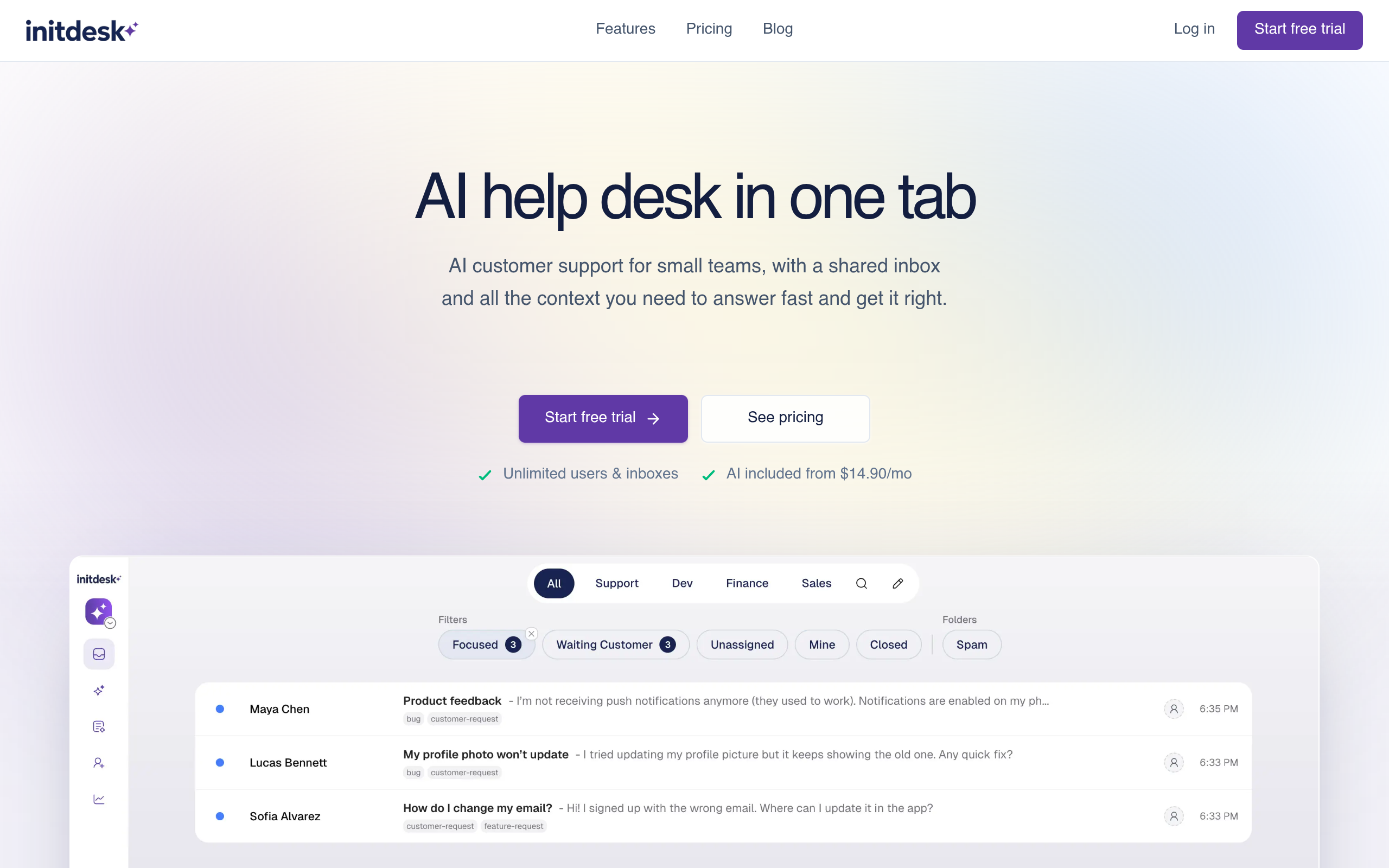 initdesk screenshot, image 1