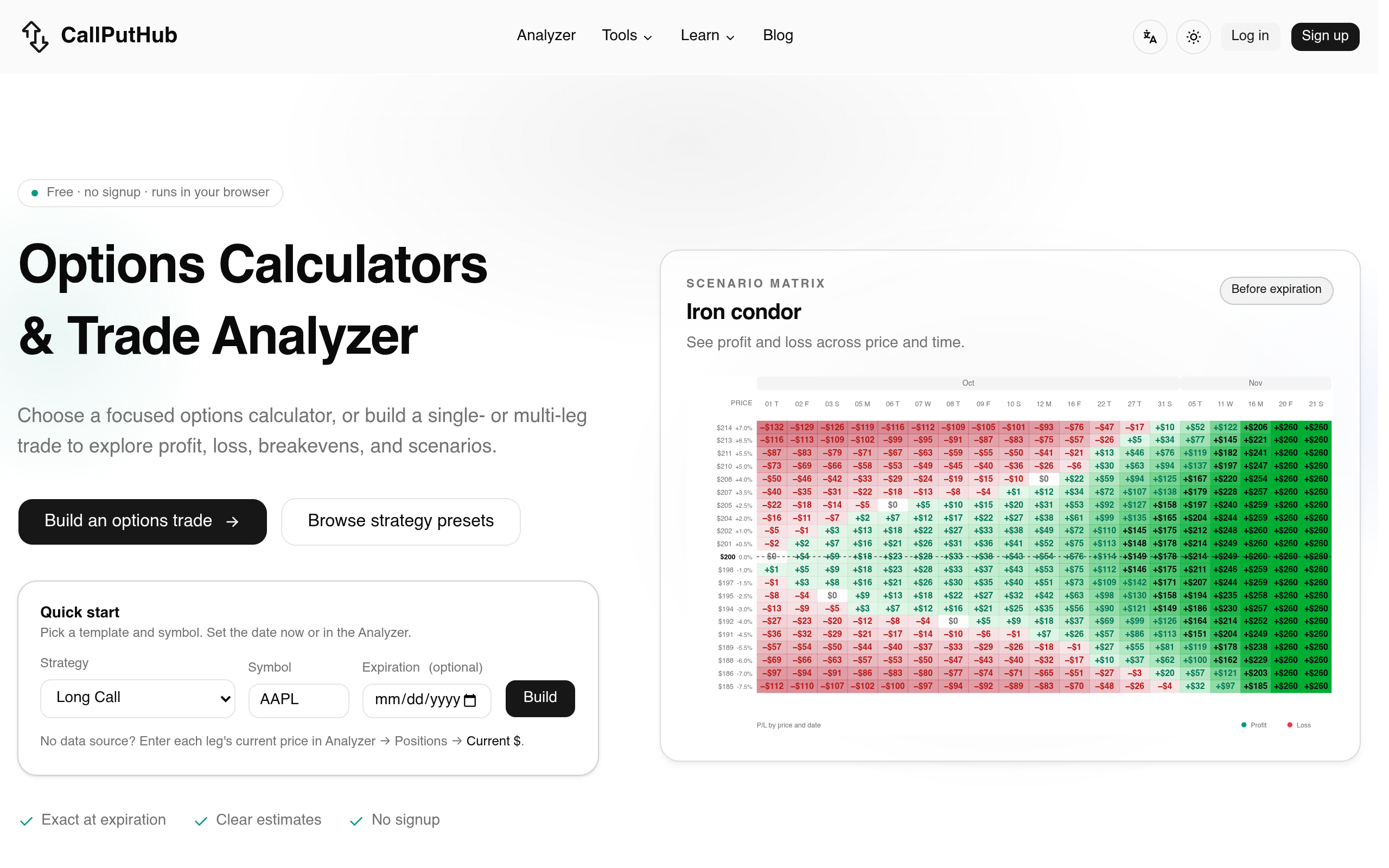 CallPutHub screenshot, image 1