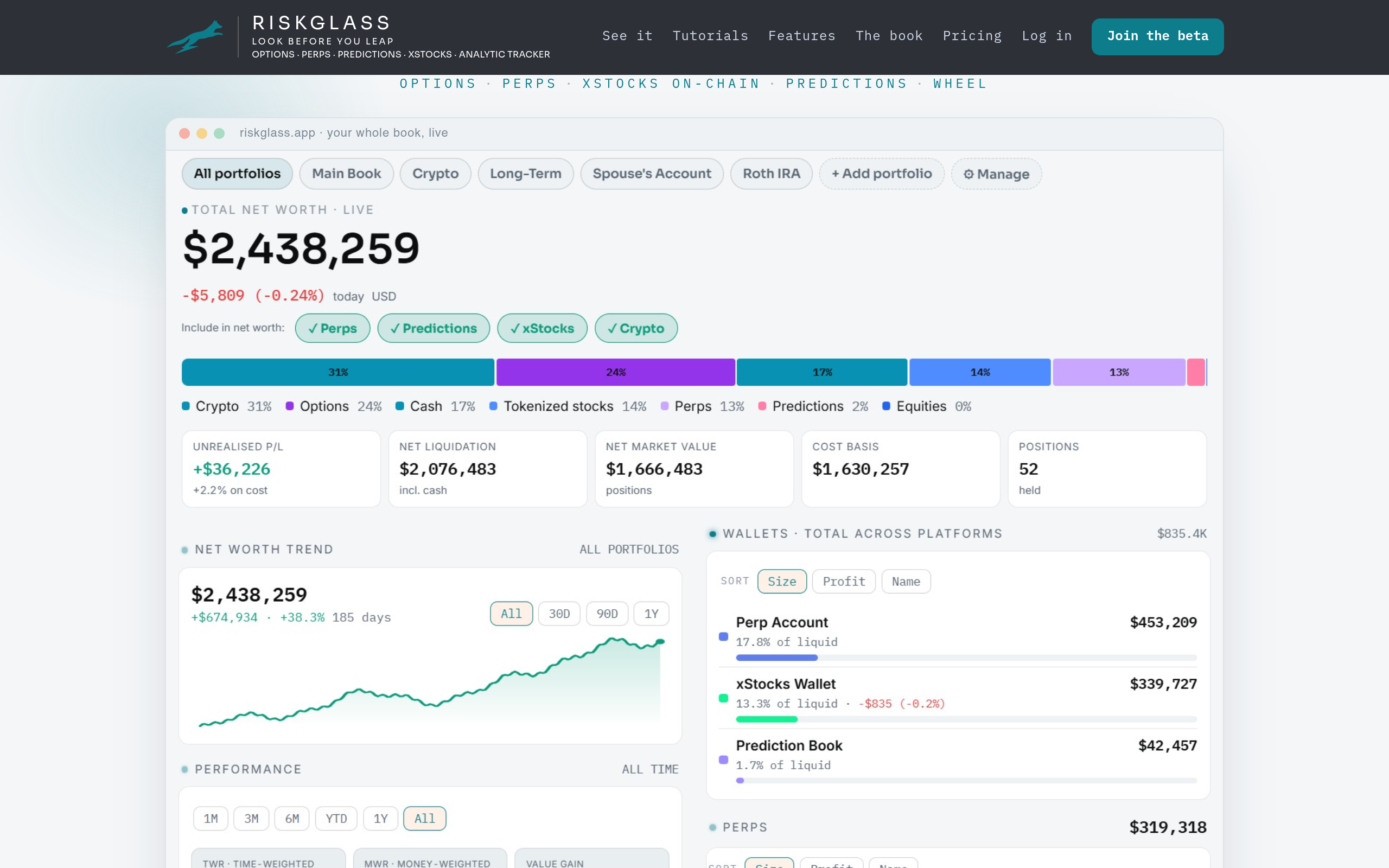 RiskGlass screenshot – image 1